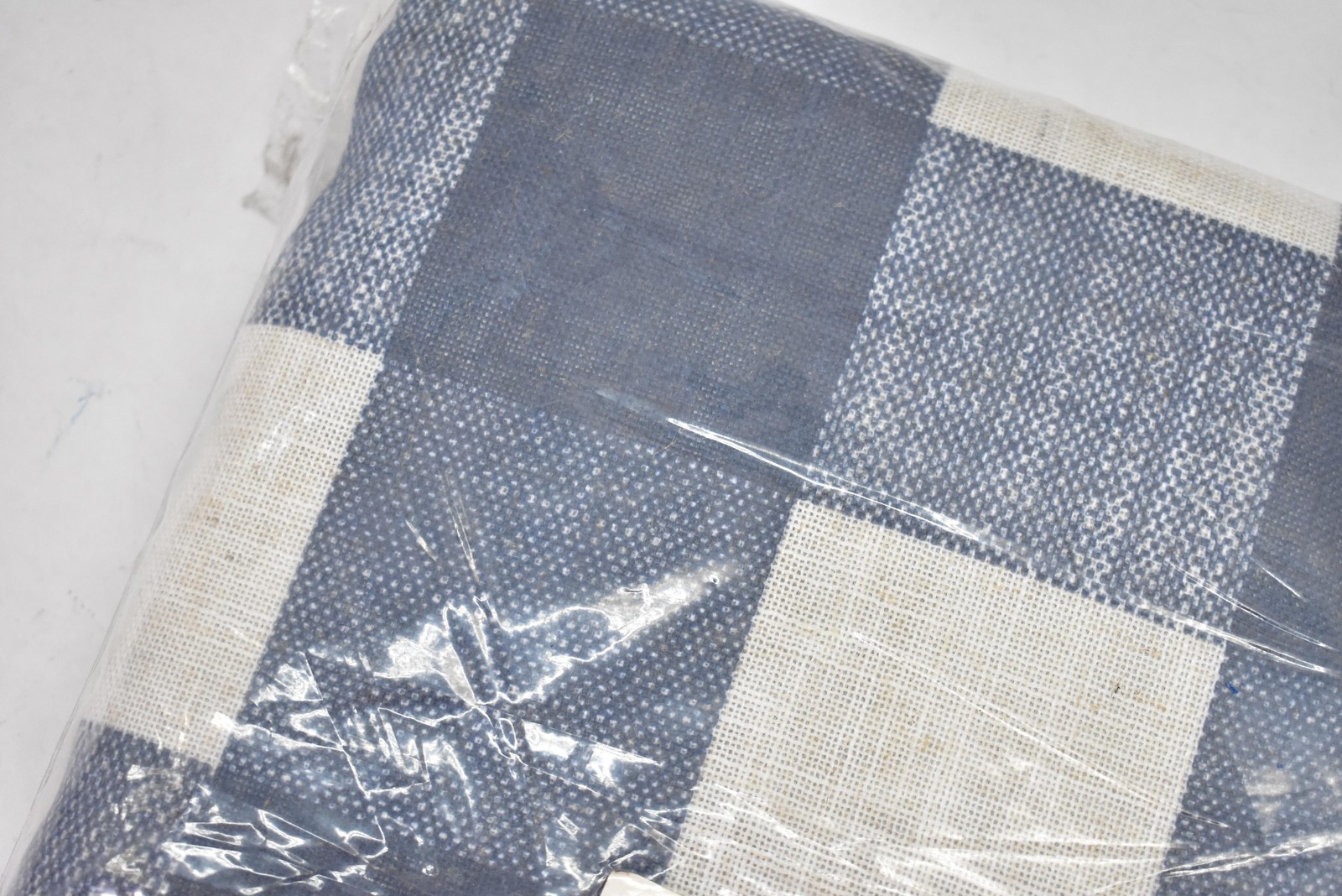 Grainger Curtain Panel Indigo Blue White Buffalo Plaid 52×95 Window Decor Modern