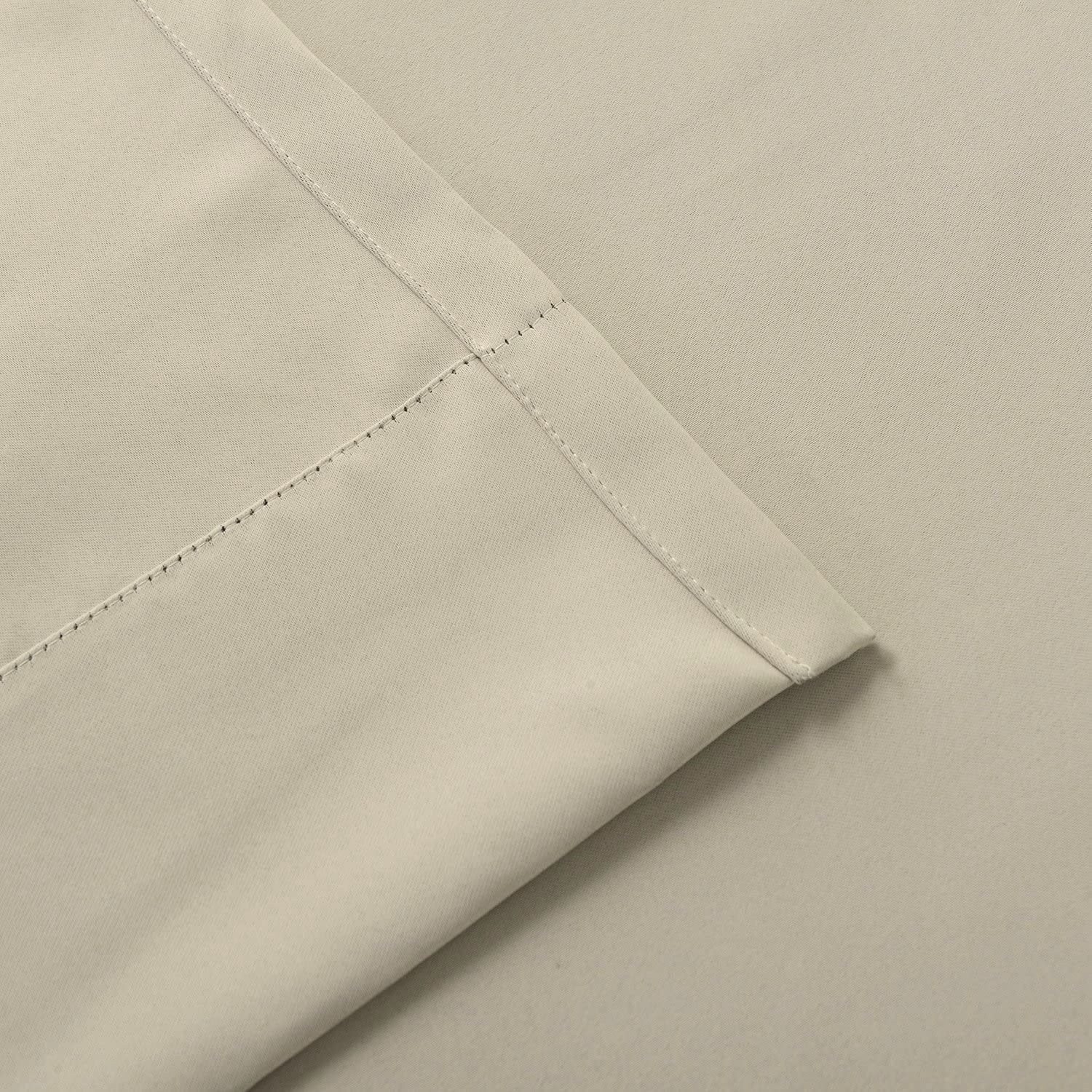 TWOPAGES Pleated Curtain Unlined Room Darkening Drapery Set Of 4) 50”Wx102”L