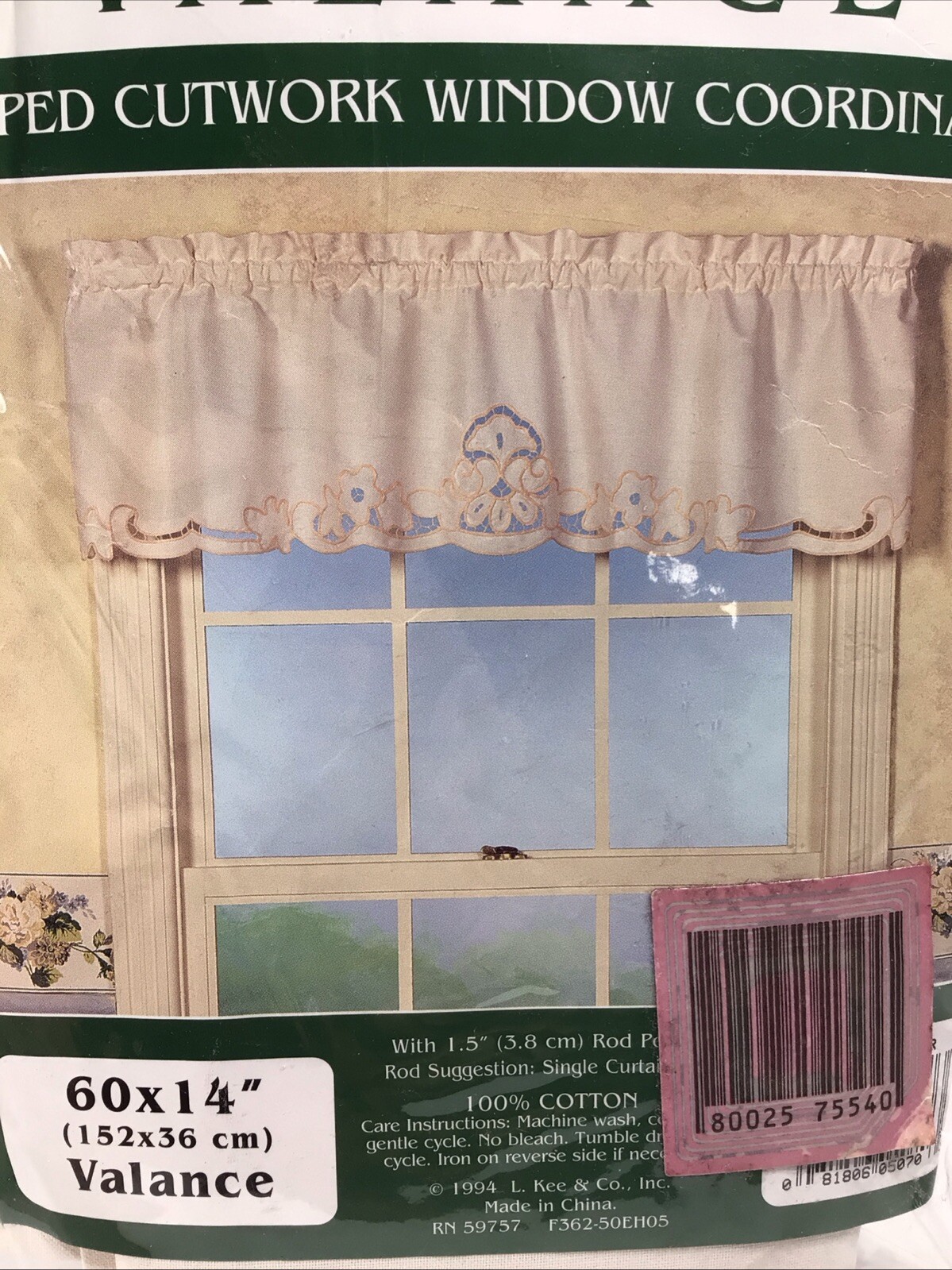 Linens ‘ n Things Hand Made Lace Valance Beige 60” Wide 14” Long