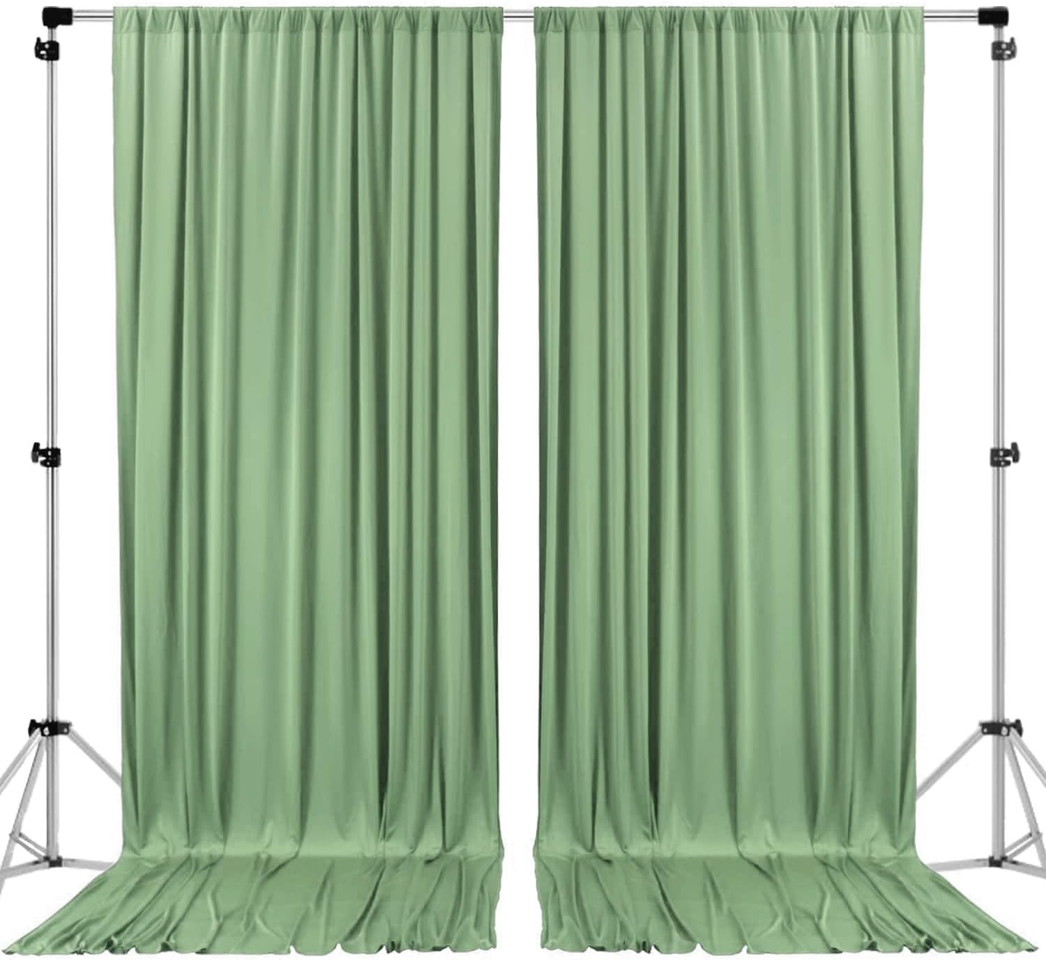 10 Feet X 8 Feet IFR Polyester Backdrop Drapes Curtains Panels with Rod Pockets