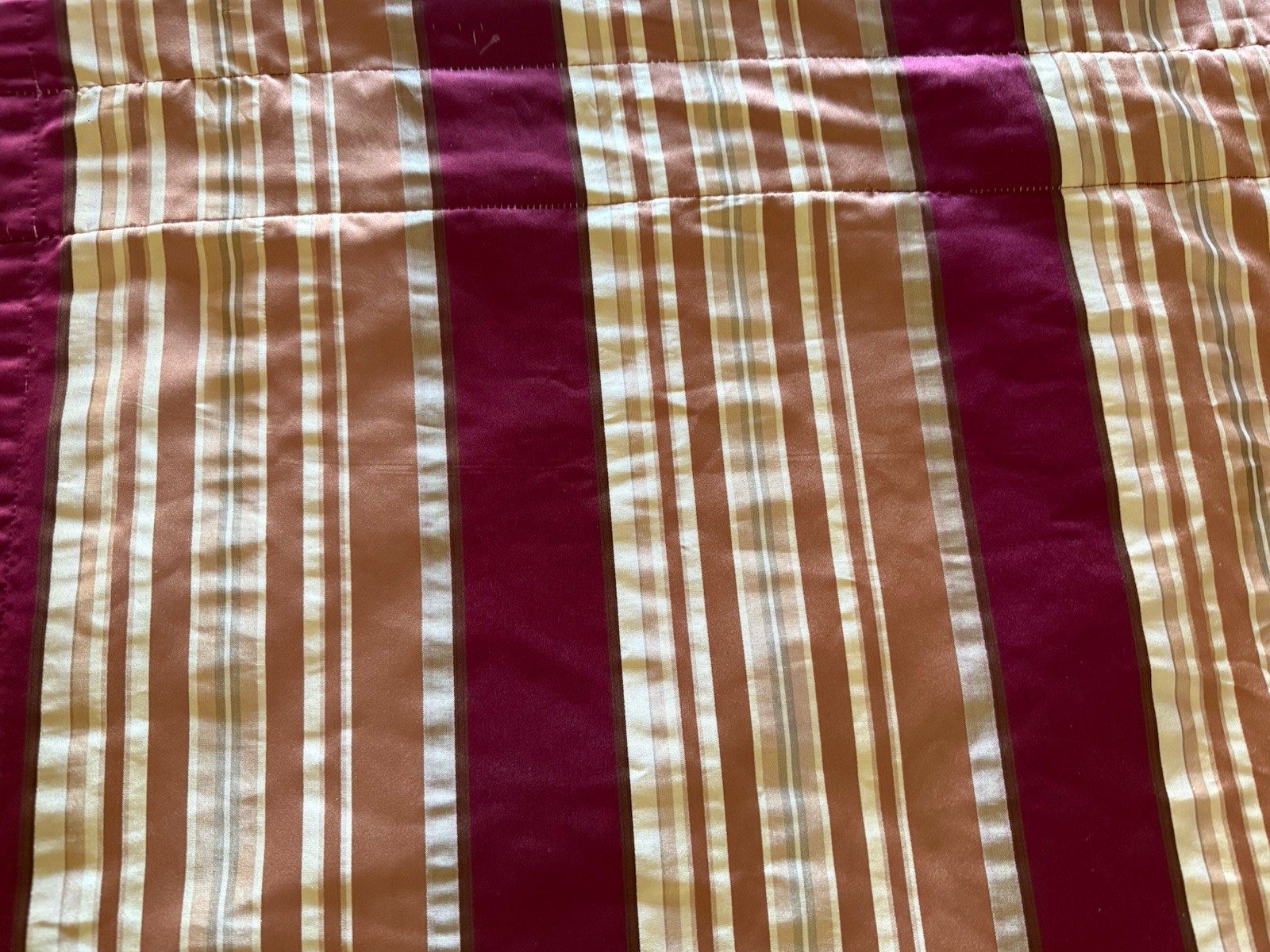 2 JC Penney Chris Madden Lined & Interlined Panels 1 Pr Curtains Burgundy Gold