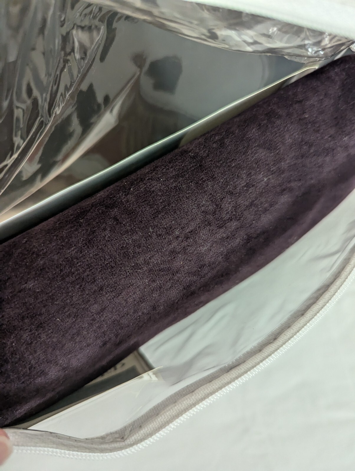 One (1) Croscill Home Tailored Panel 44 x 84 Plum Tannery ~ Velour Velvet Suede
