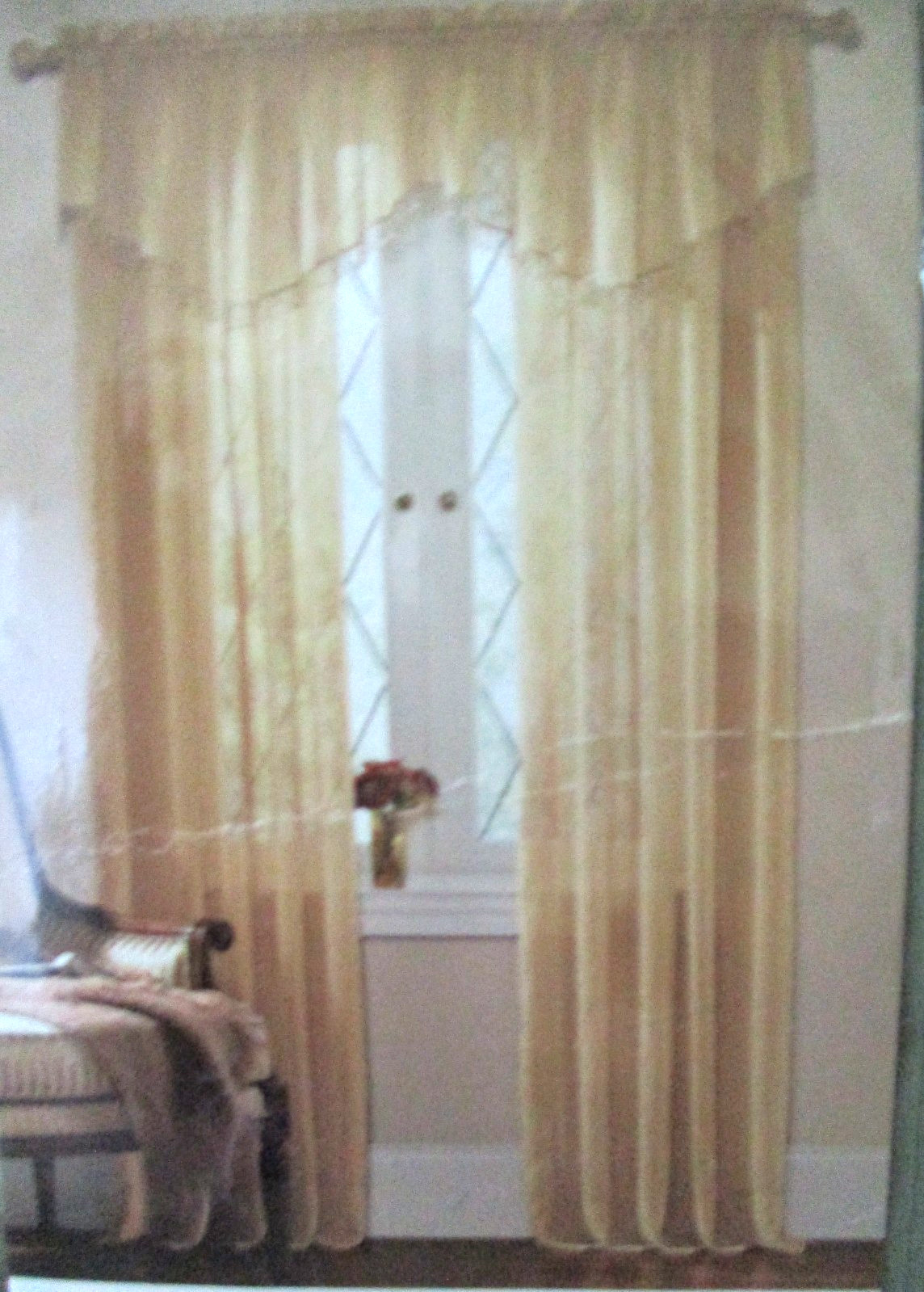 Pennys JCP Home Collection Rod-Pocket Sensations 2 Curtain Panels 84″ Sage Green