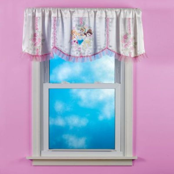Disney Princess Girl’s One Pole Top Window Valance Trio Portraits 50×17″/ 50×18″
