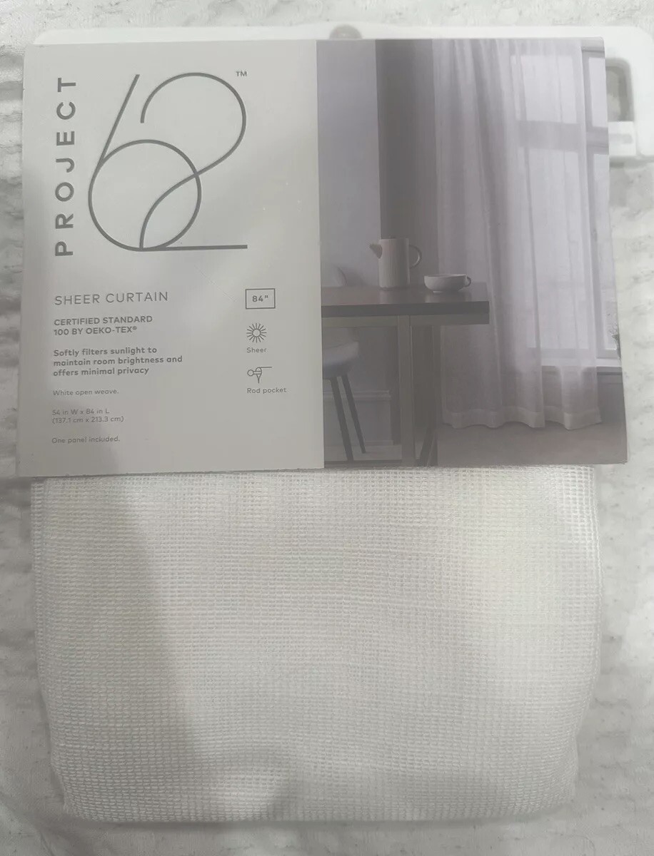 Project 62 Sheer Curtain 84 in L x 54 in W 100% Polyester