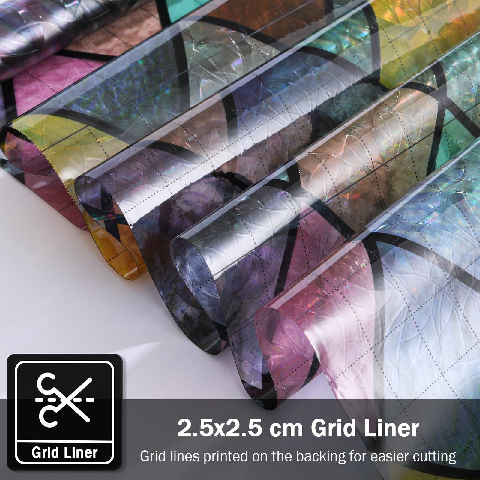 Stained Glass Window Film, Window Privacy Films, Colorful Lattice Window Tint…