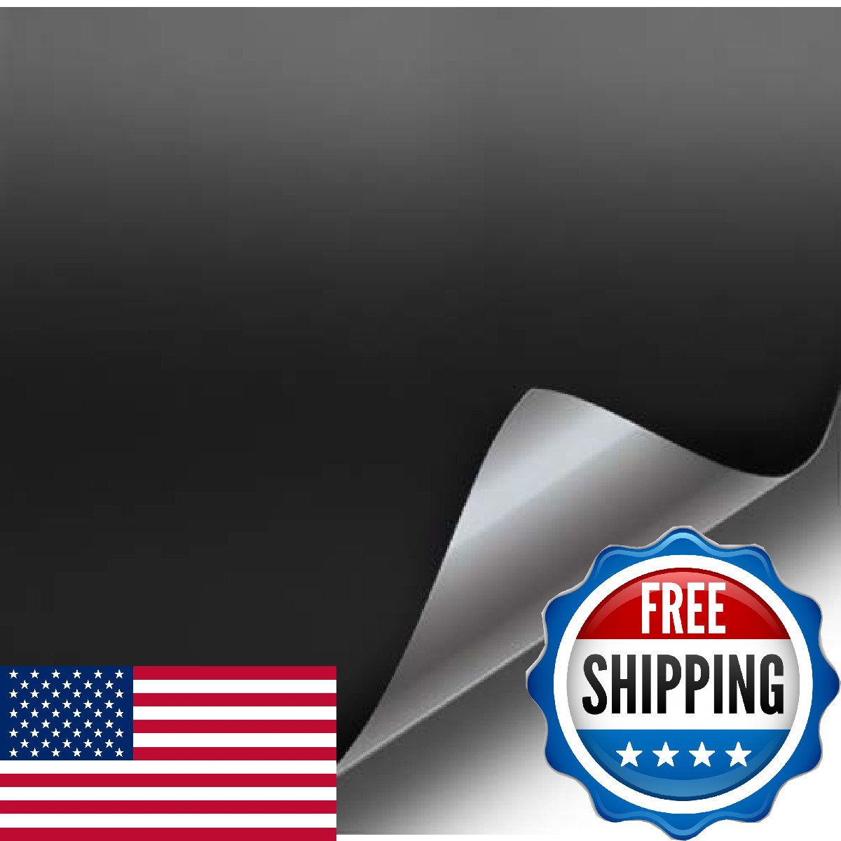 Vvivid Satin Flat Matte Stealth Jet Black 5Ft Vinyl Wrap Air Release Technology