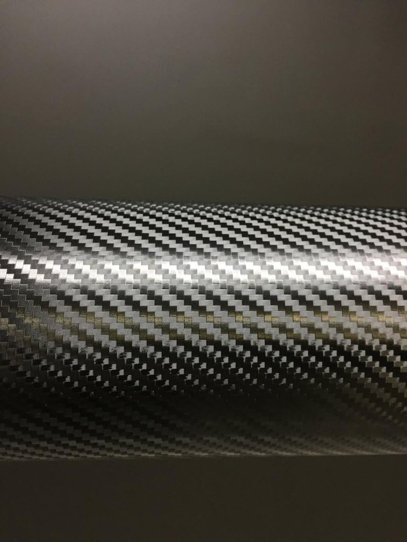 Vvivid+ Premium Black Carbon Fiber Vinyl Wrap Film (1Ft X 5Ft)