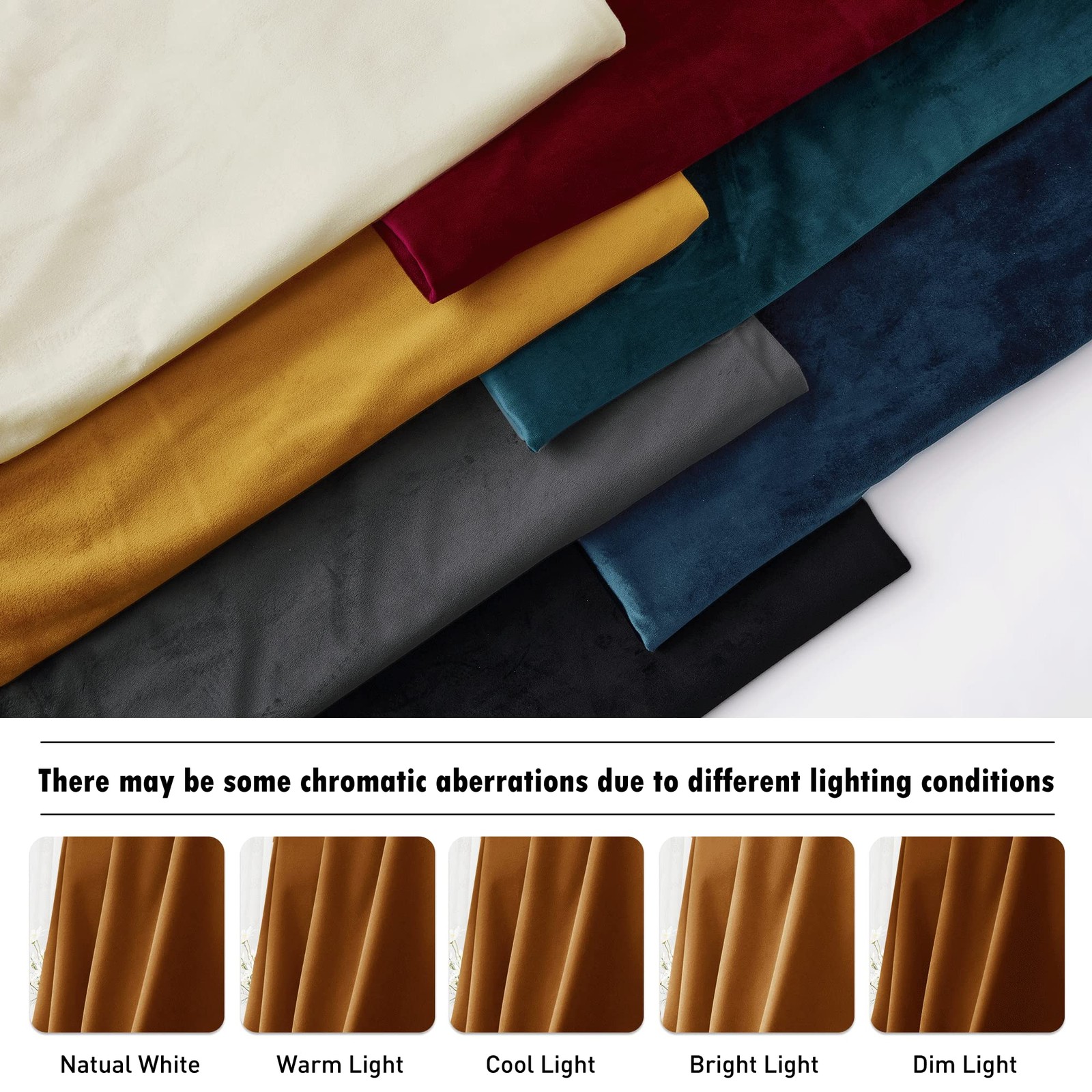 Plush Velvet Curtains, Heavy Duty Back Tab Decorative Window Drapes Privacy R…