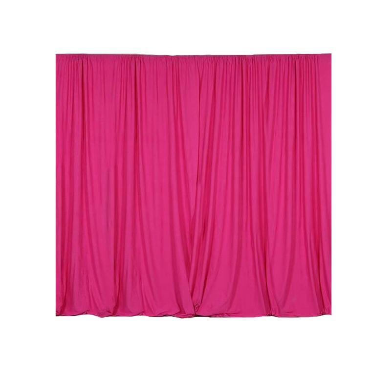 FUCHSIA 10 x 10 ft Polyester BACKDROP CURTAINS Drapes Panels Home Decorations
