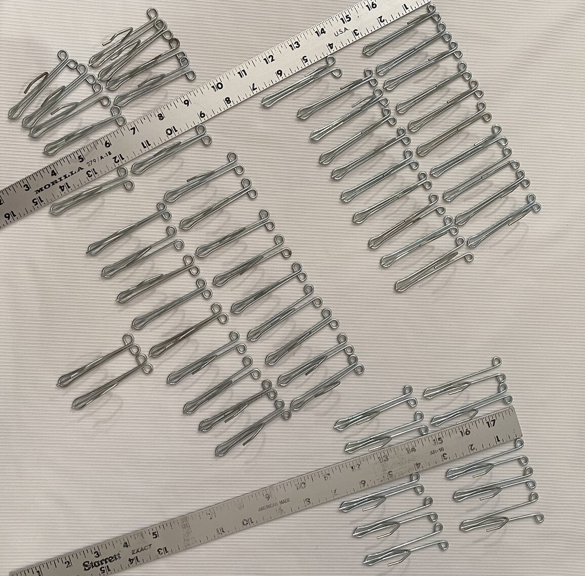 60 VTG Metal Pleated Curtain Drapery Hooks Lot See All Photos