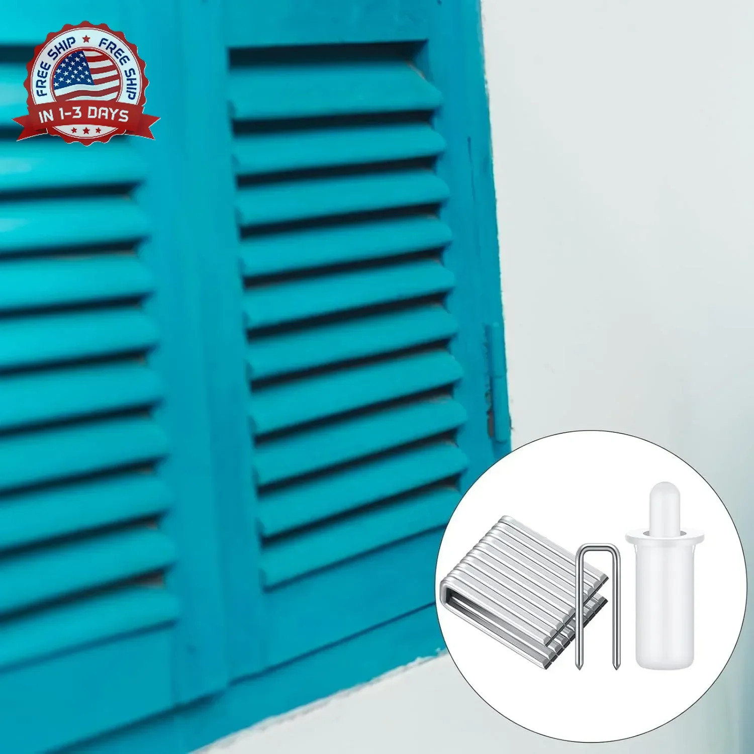 40 Pieces Plantation Shutter Repair Tool Set, Including 20 Spring Loaded Shutter