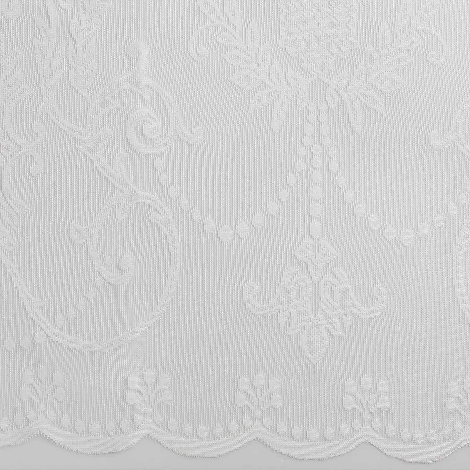 Ariella Floral Lace Rod Pocket Curtain Panel, 58″ x 63″, Ivory