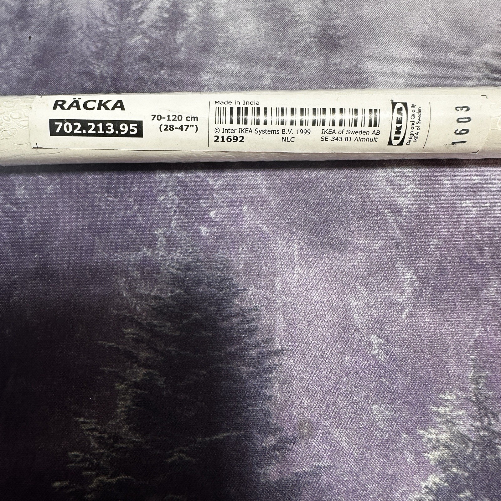 IKEA RACKA White Adjustable Curtain Rod 28-47in 70-120cm NEW 702.213.95