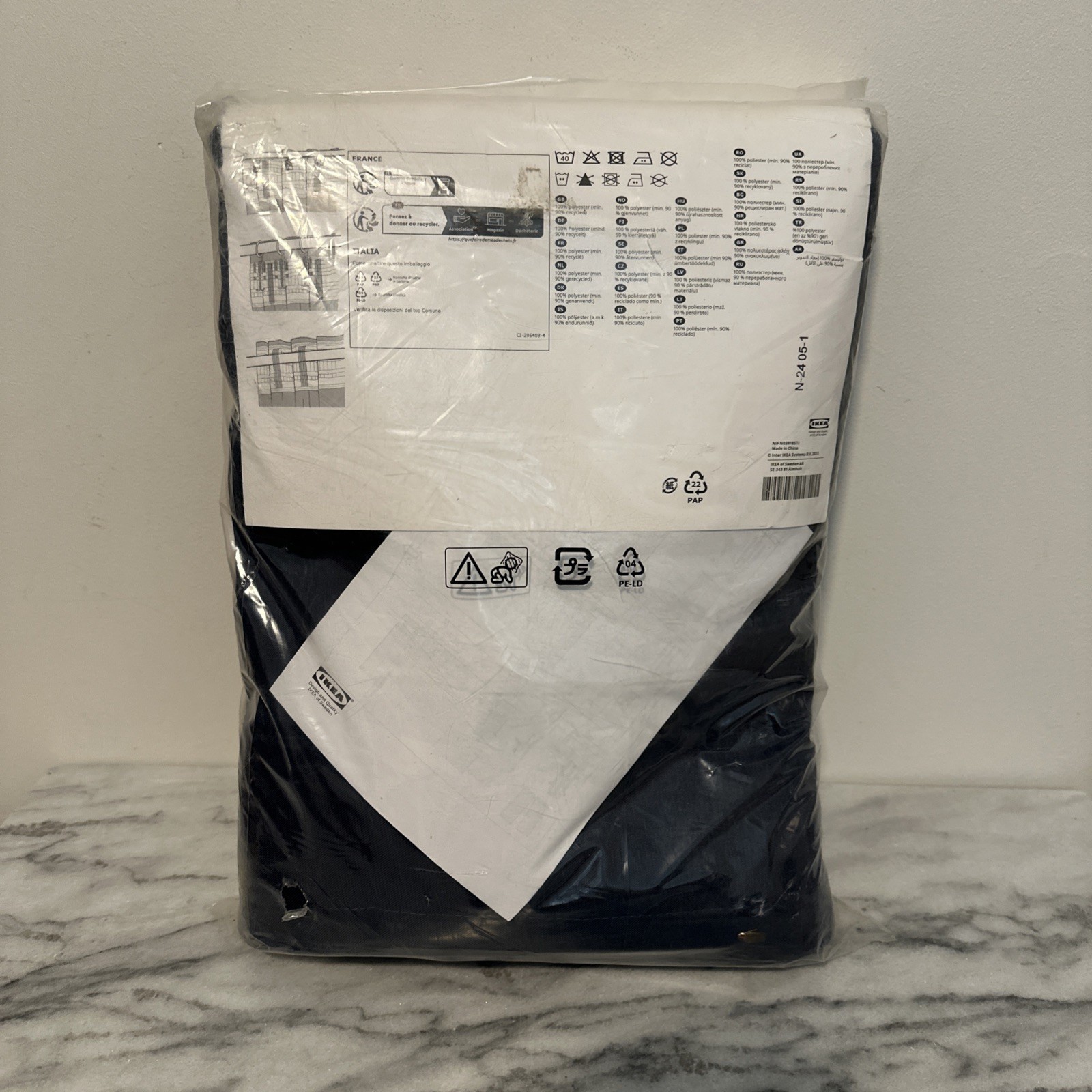 Ikea BLAHUVA Black-out curtains 57×98 ” 1 pair Navy Blue – NEW IN PACKAGE