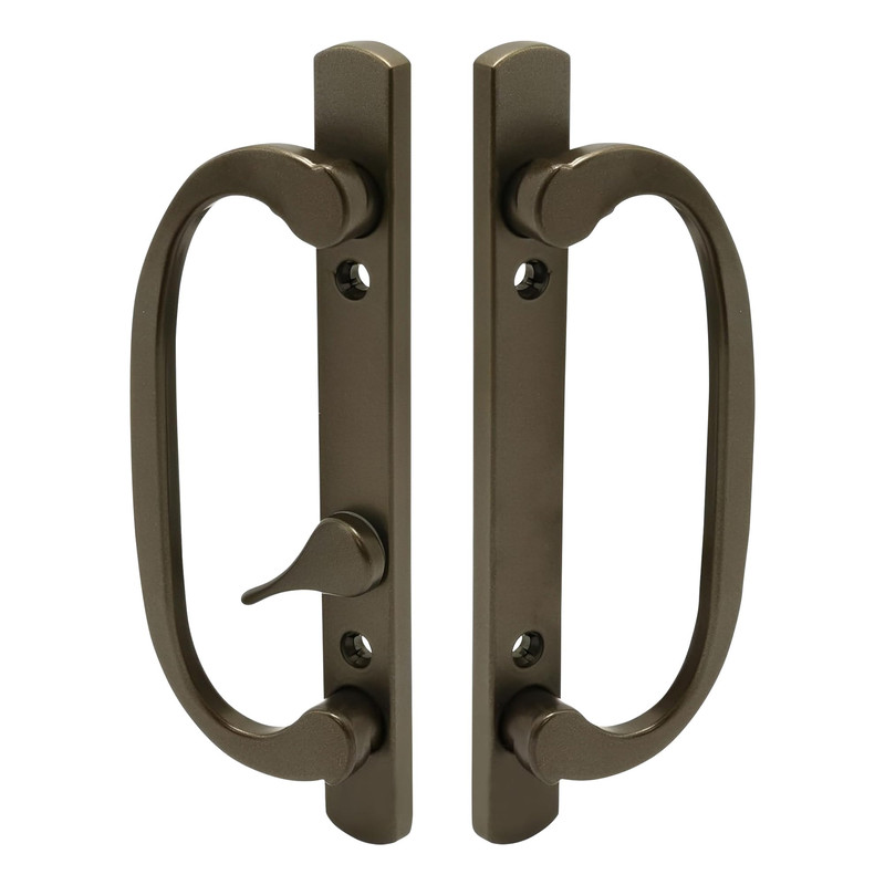 Wynn Hardware 8.5 Legacy Sliding Patio Glass Door Offset Latch Bronze Handle