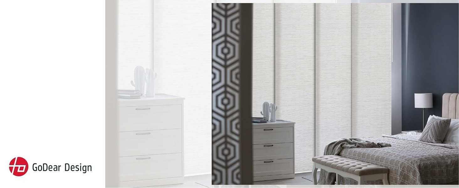 Adjustable Sliding Panel Track Blinds, Vertical Blinds, Room Dividers Walls,