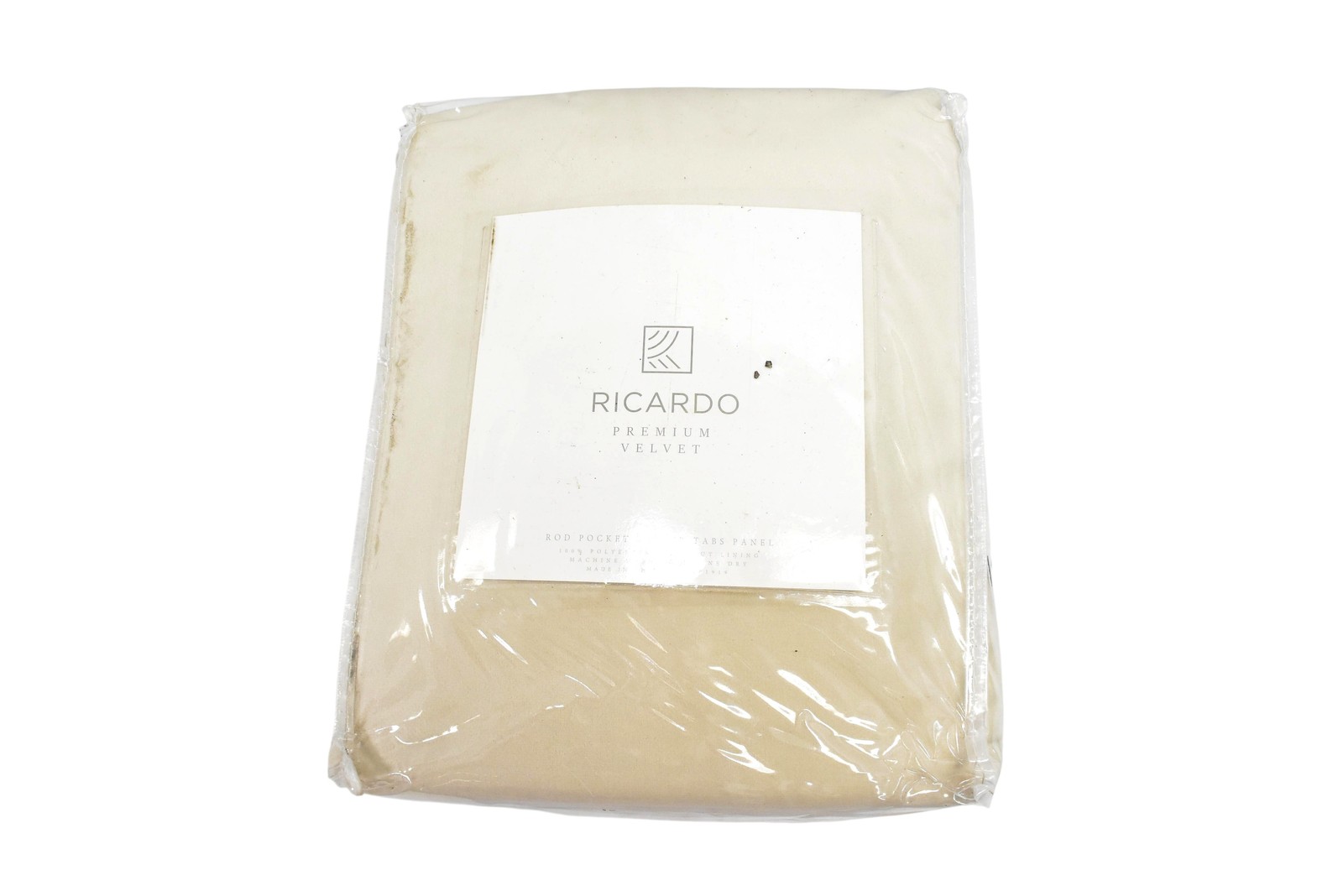 Ricardo Panels 50×96 Beige Lined Blackout Rod Pocket 100% Polyester Classic