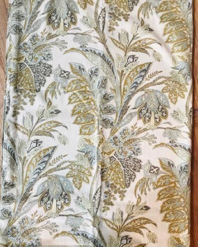 Pottery Barn Lynn Palampore Floral Drapes Set 2 Neutral 50x 84 Curtains Rare🦩