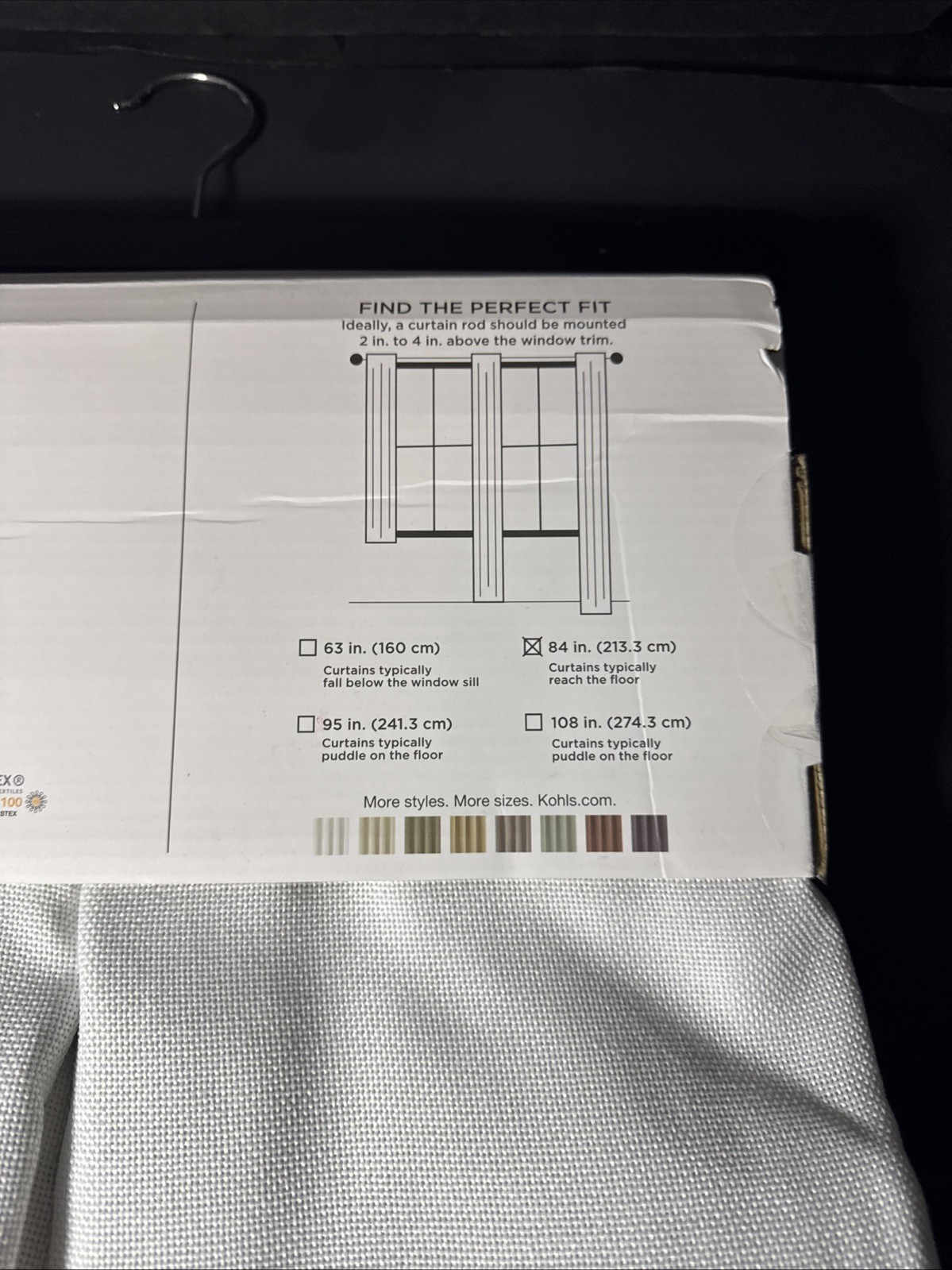 NEW Sonoma Blackout Window Curtain 2 Panels 50″ x 108″ Dynasty White Grommets