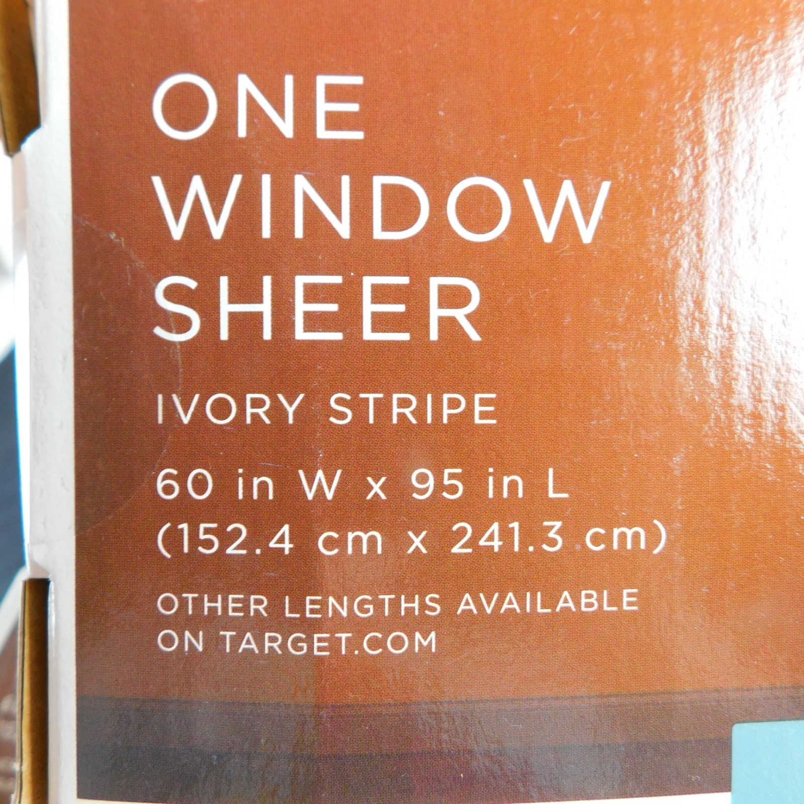 Target Home Window Sheers Ivory Stripe Lot of 4, 95Lx60″ Curtains (Read) NEW