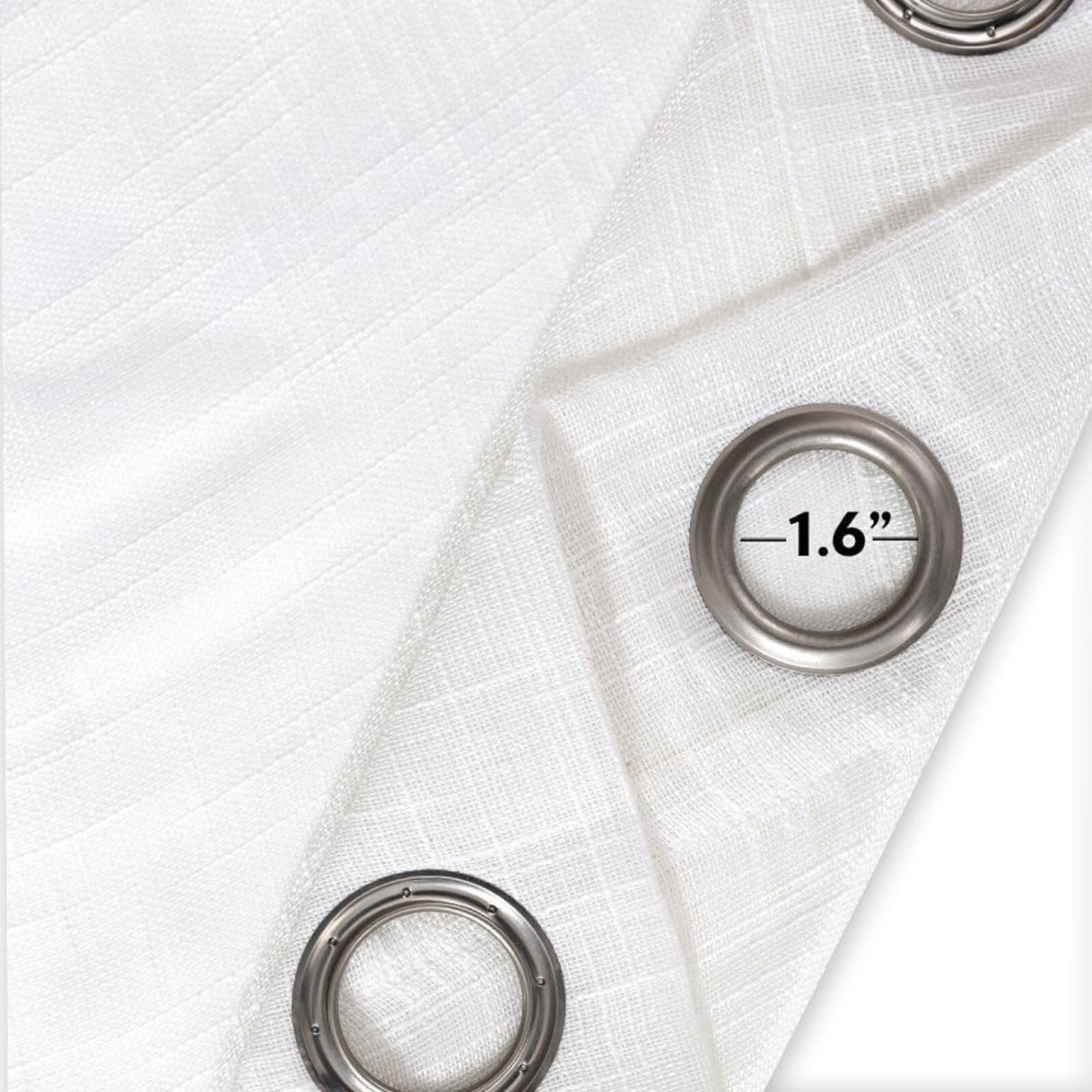 Sheer Curtains for Bedroom Voile Drapes 84″ Long 55″ Wide Pair White