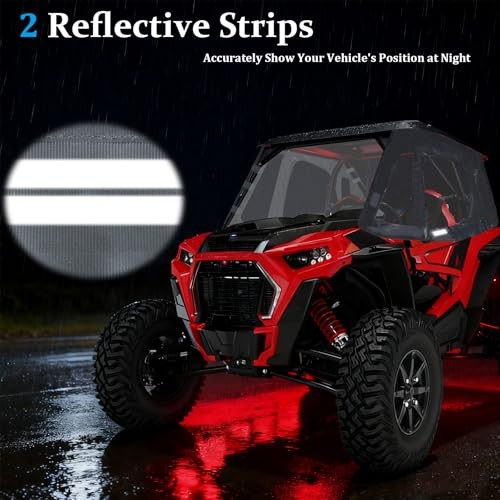 Polaris RZR XP 1000/XP Turbo 2014-2023 Soft Upper Doors – YKK Zipper – TPU