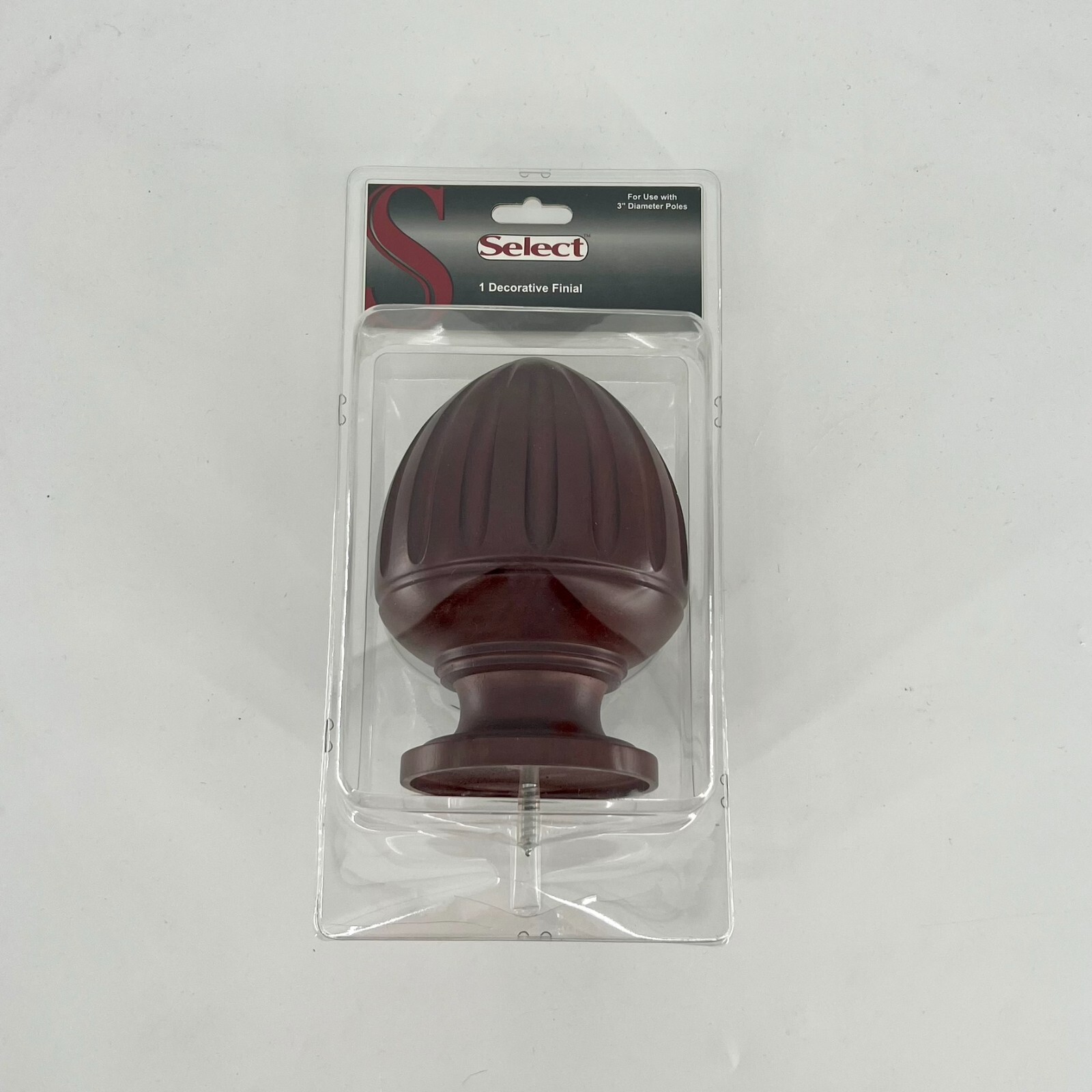 1 Decorative Finial (use with 3″ dia. Poles)