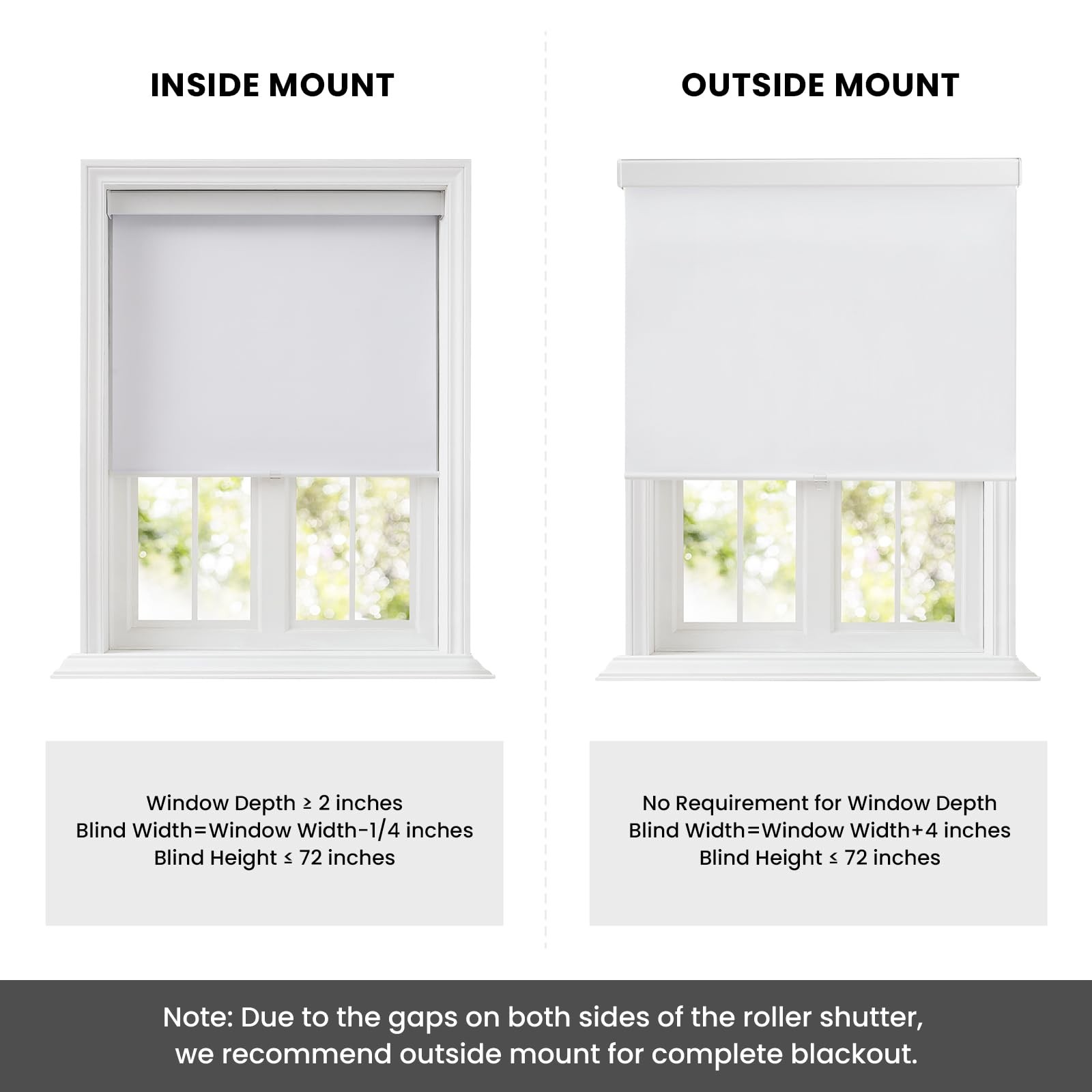 Melodieux 100 Blackout Cordless Free-Stop Roller Shade Window Blind Thermal