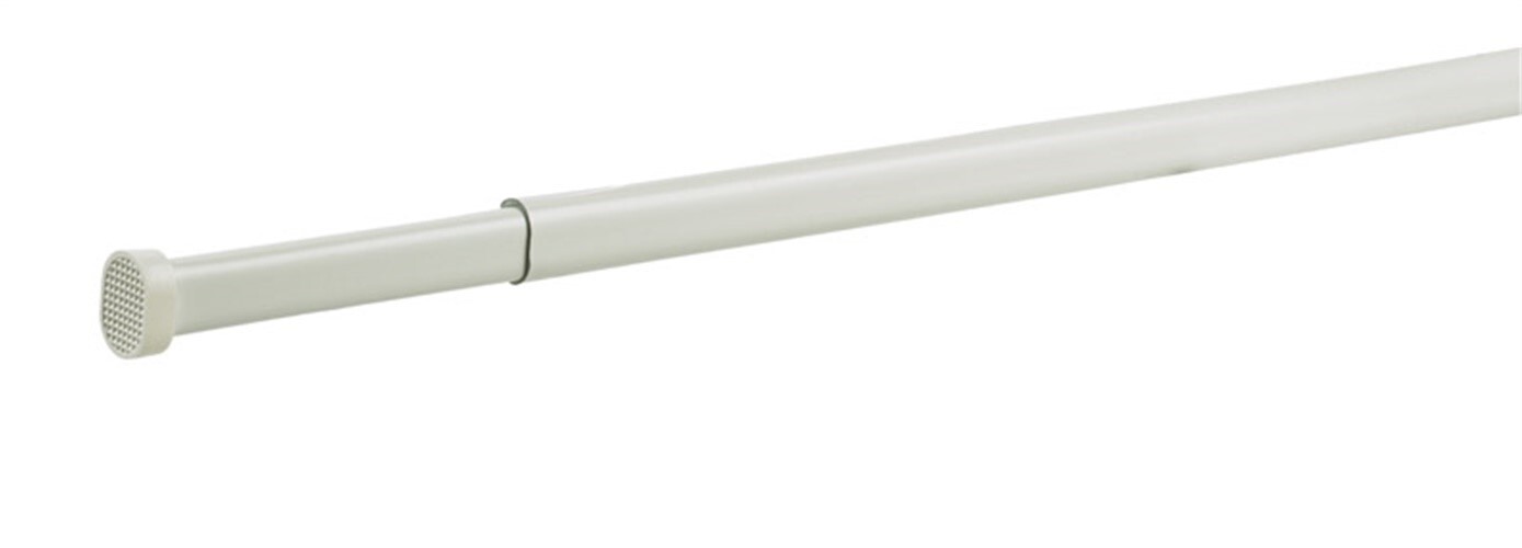 Kenney KN616 Plastic White 5/8 Dia. in. Spring Tension Rod 22 x 36 L in.