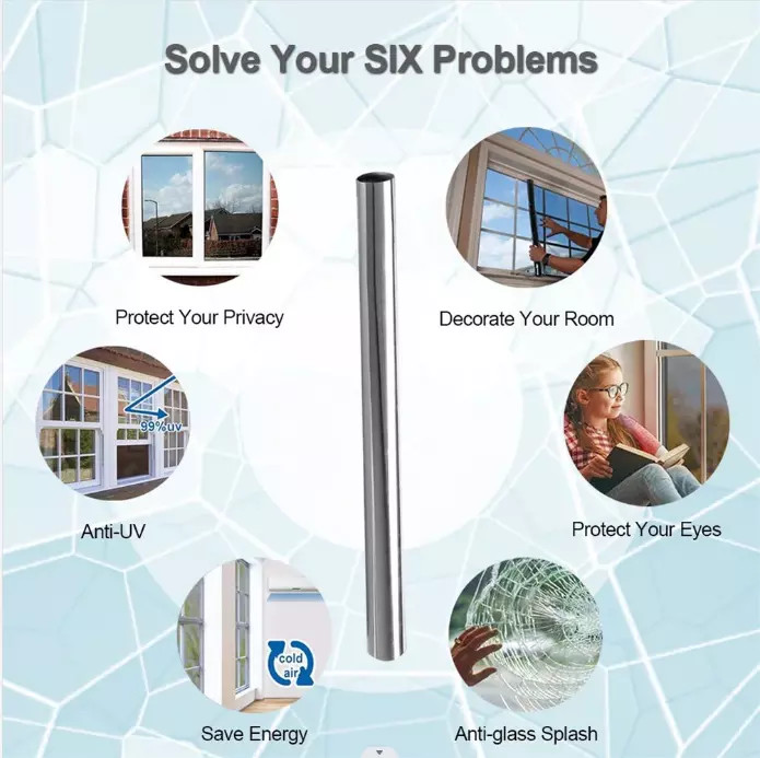 Easy to install and remove 5-54sqft 5%/15%/20%VLT Window Tint Film Anti glare UV