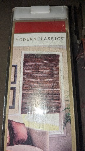 Modern Classics Natural Woven Shades Bali Mahogany 36″ By 72″ Very Heavily Made