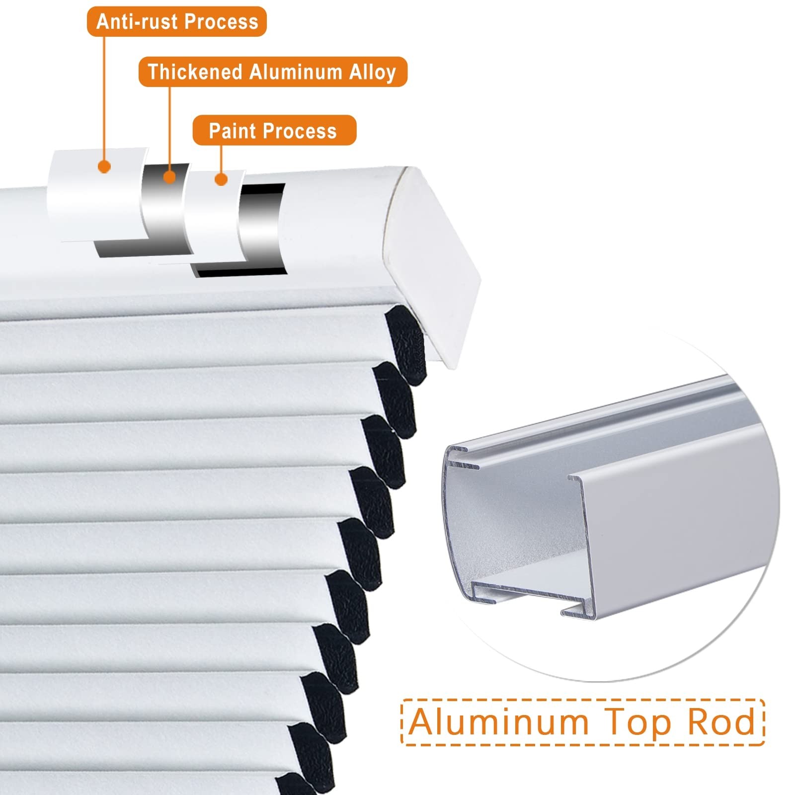 Persilux 100 Blackout Cordless Cellular Honeycomb Bottom Up Thermal Insulated