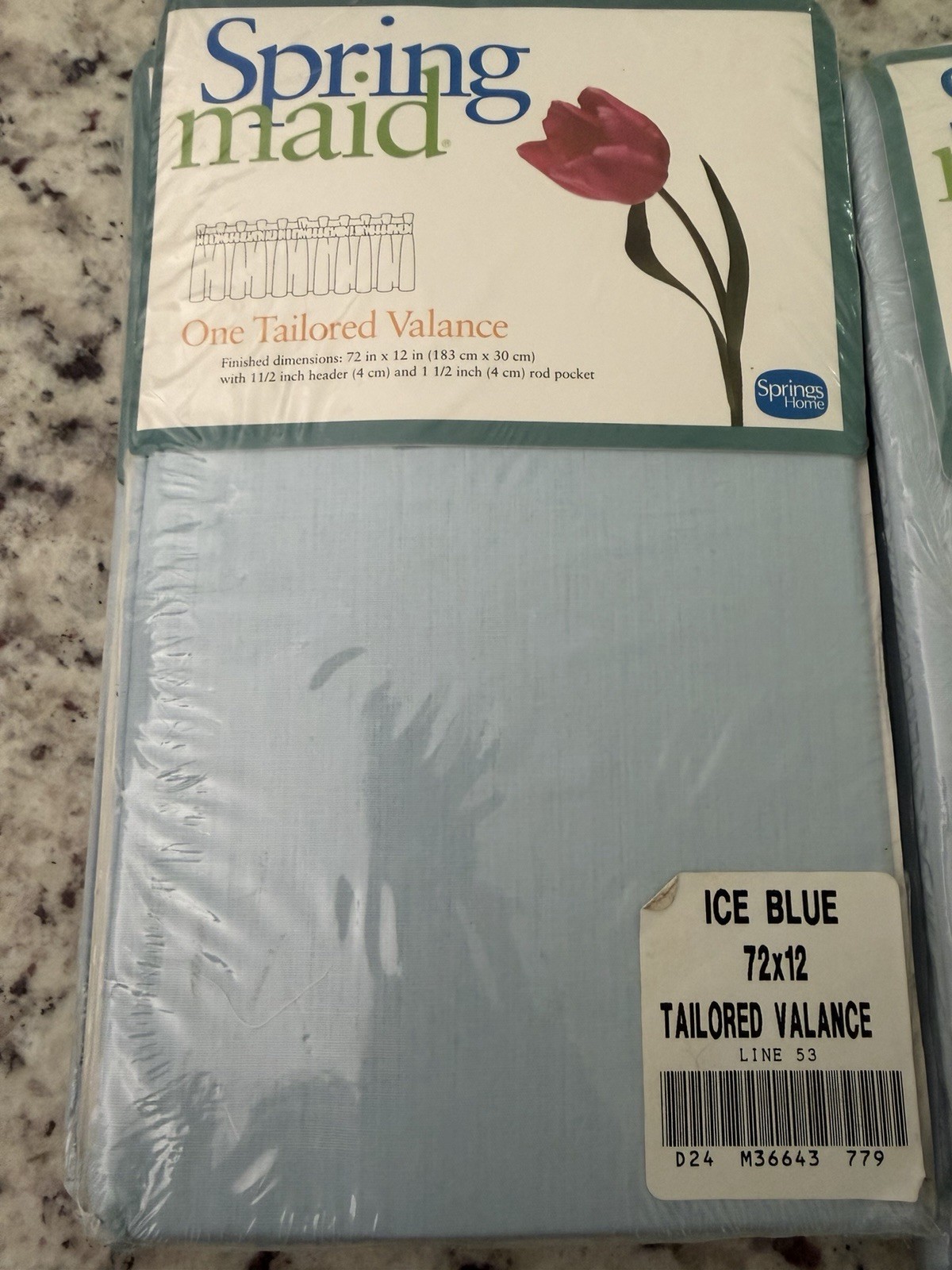 Spring maid Vtg Set 3 Valence And Set 3 Tiers Ice Blue