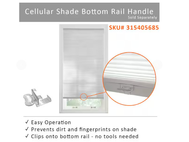 Home Decor Collection Cordless Blackout Cellular Shade ( SELECT YOUR OWN SIZE )