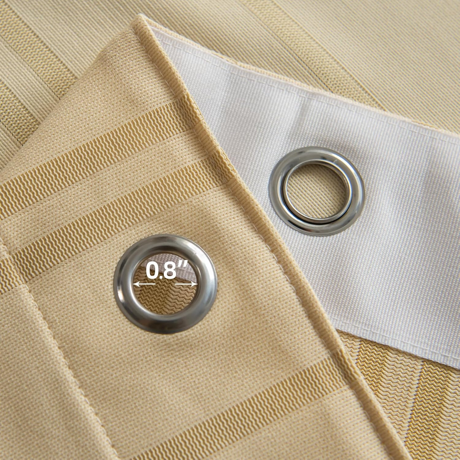 5x8ft Beige Hospital Curtain – Flame Retardant Medical Privacy Room Divider