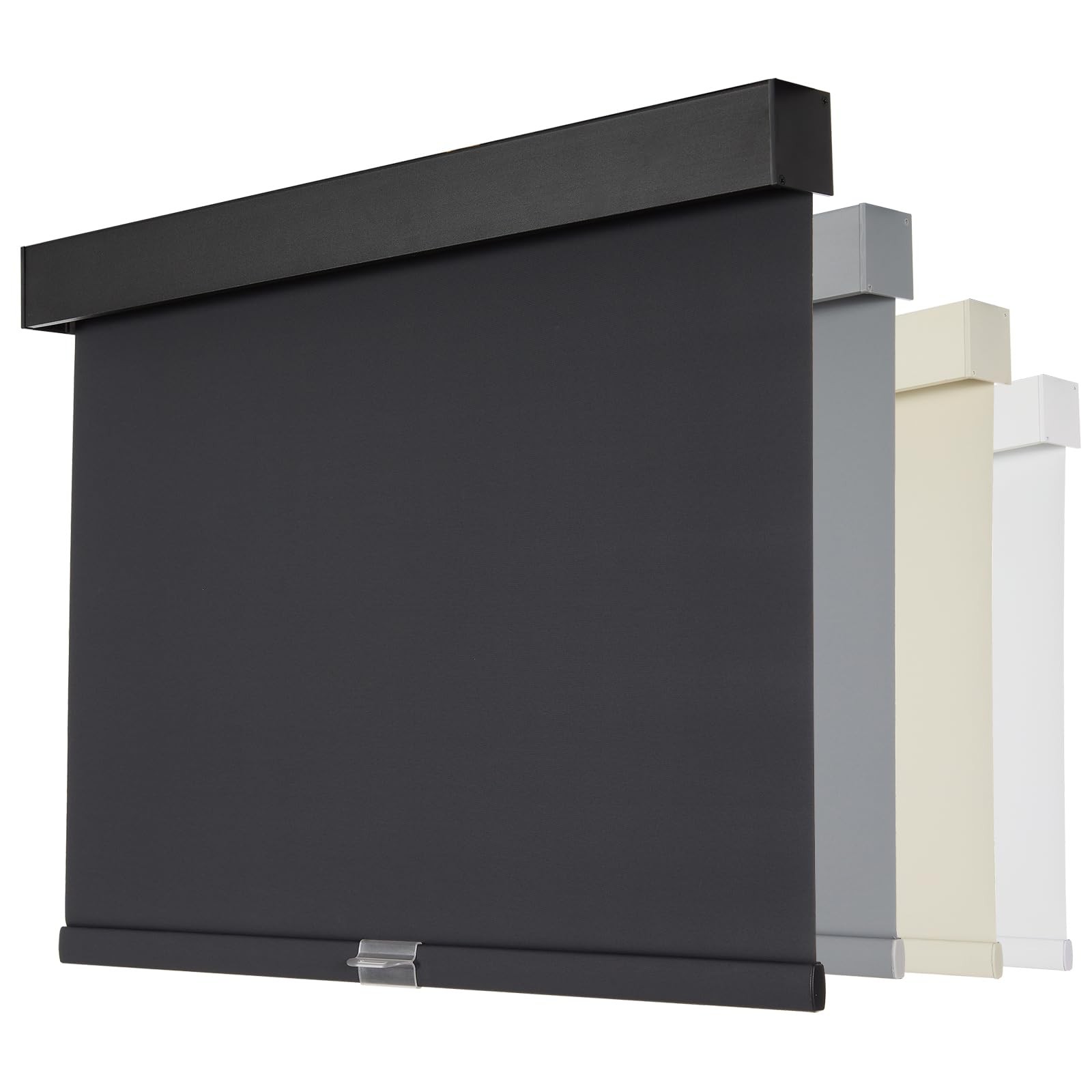Cordless Blackout Roller Shades with Valance, Thermal Insulated Fabric Window…