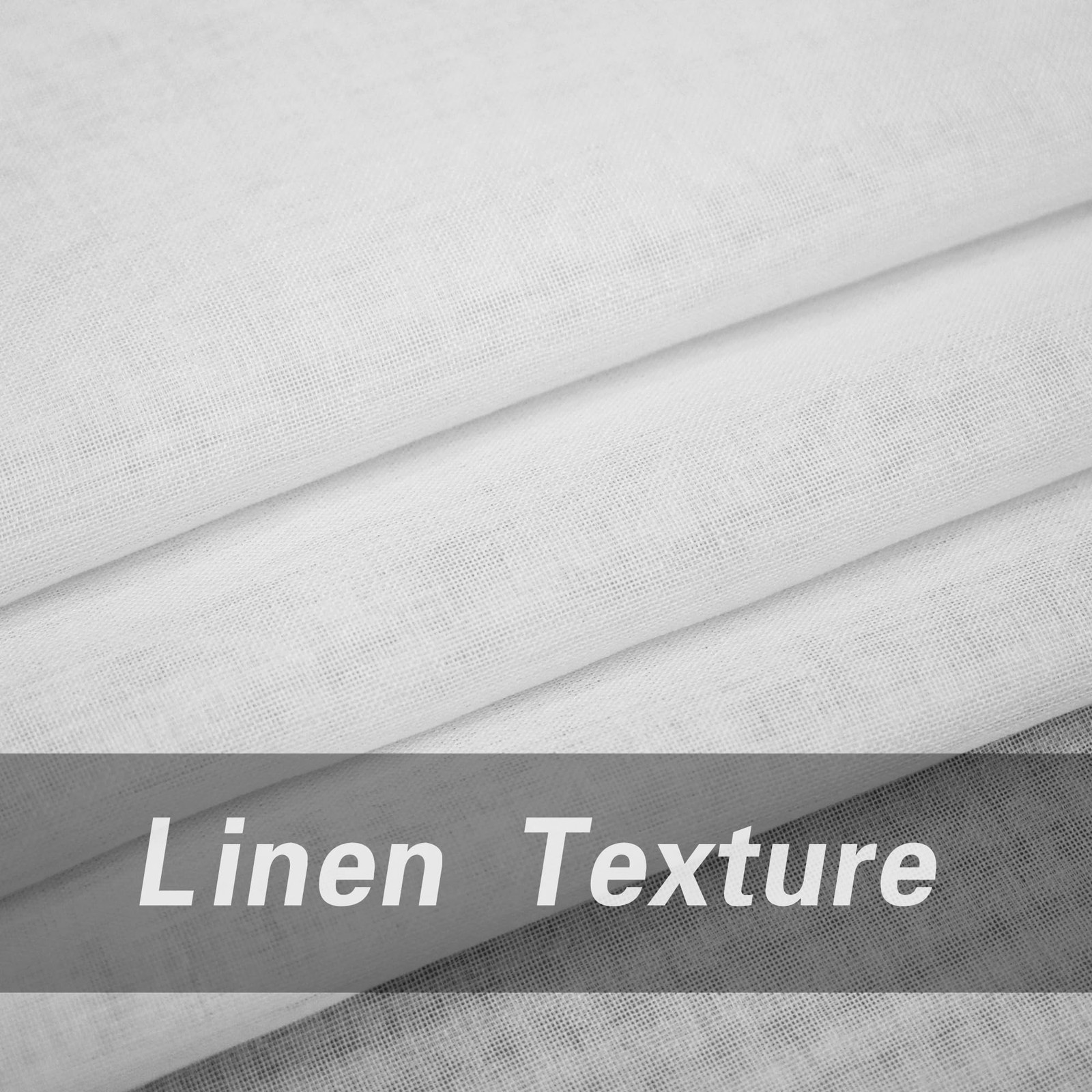 LKTCOBTAC White Sheer Tiers Curtains Set Semi 30″W x 24″L (Pack of 2),