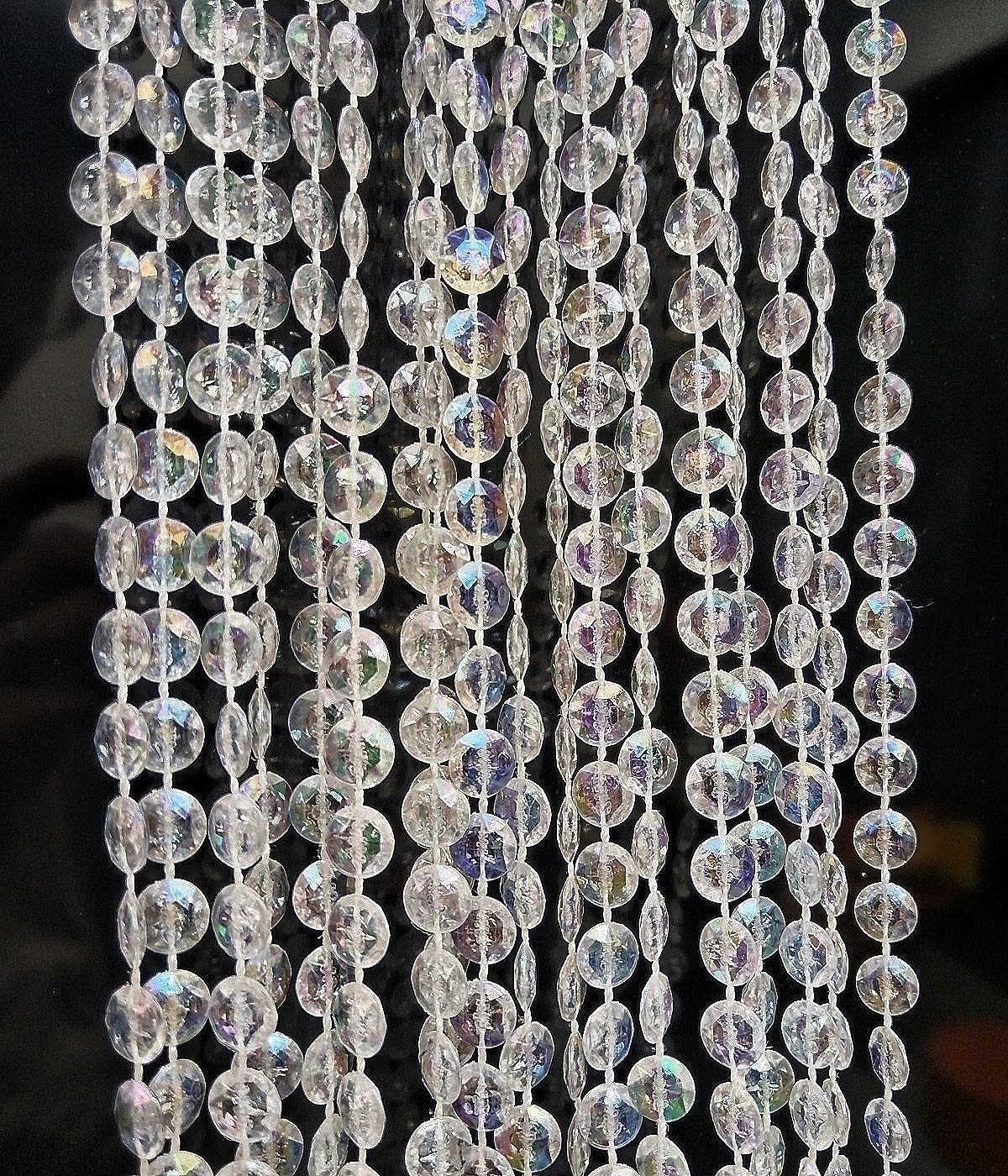 Beaded Curtain Doorways Acrylic Hanging Door Beads String Curtains Tassel Roo…