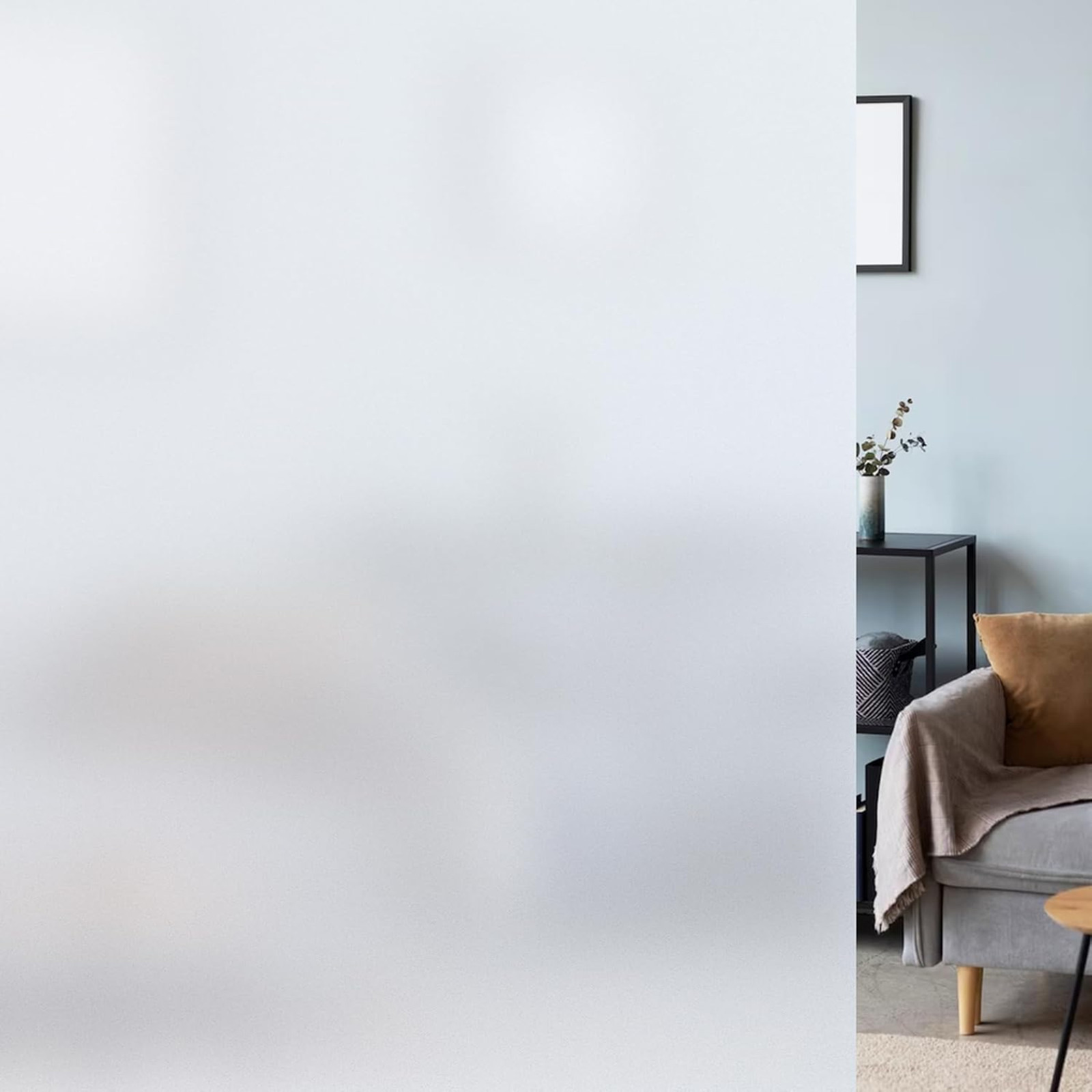Frosted Window Film for Privacy Bathroom Home Office Glass Covering Removable