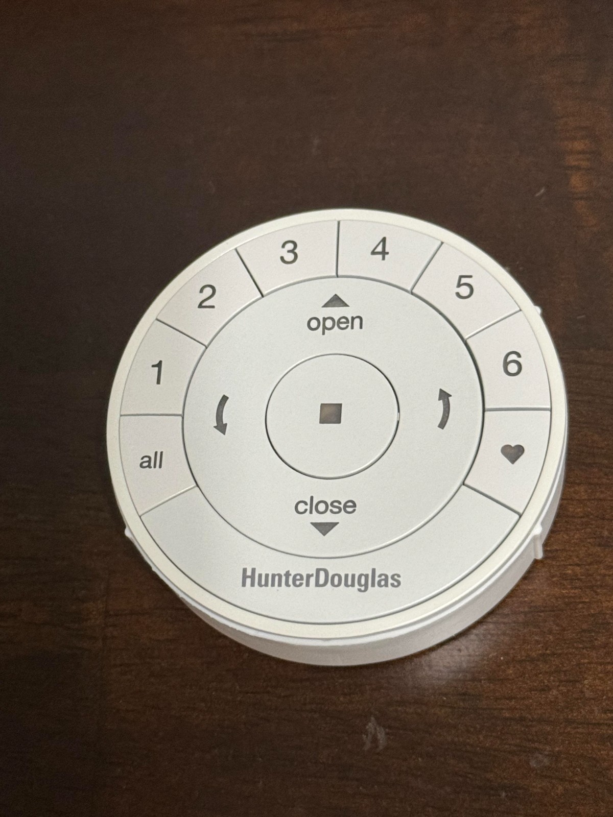 Hunter Douglas Powerview New White Remote with Clear Frost pebble Gen 2