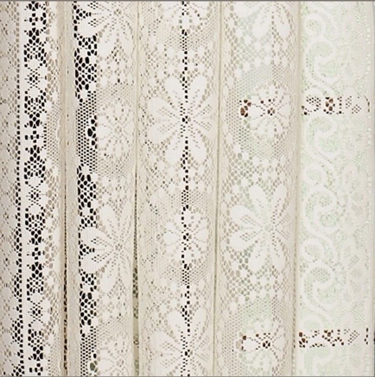Sweet Home Collection Hopewell Classic Old World Style Lace Curtain Panel