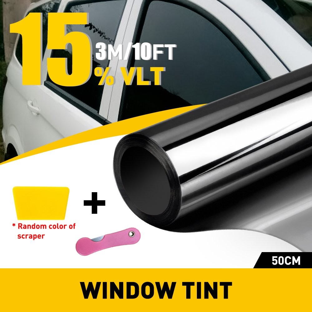 50CM*10ft Uncut Roll Window Tint Film VLT DIY Car Home Office Glass USA Fast