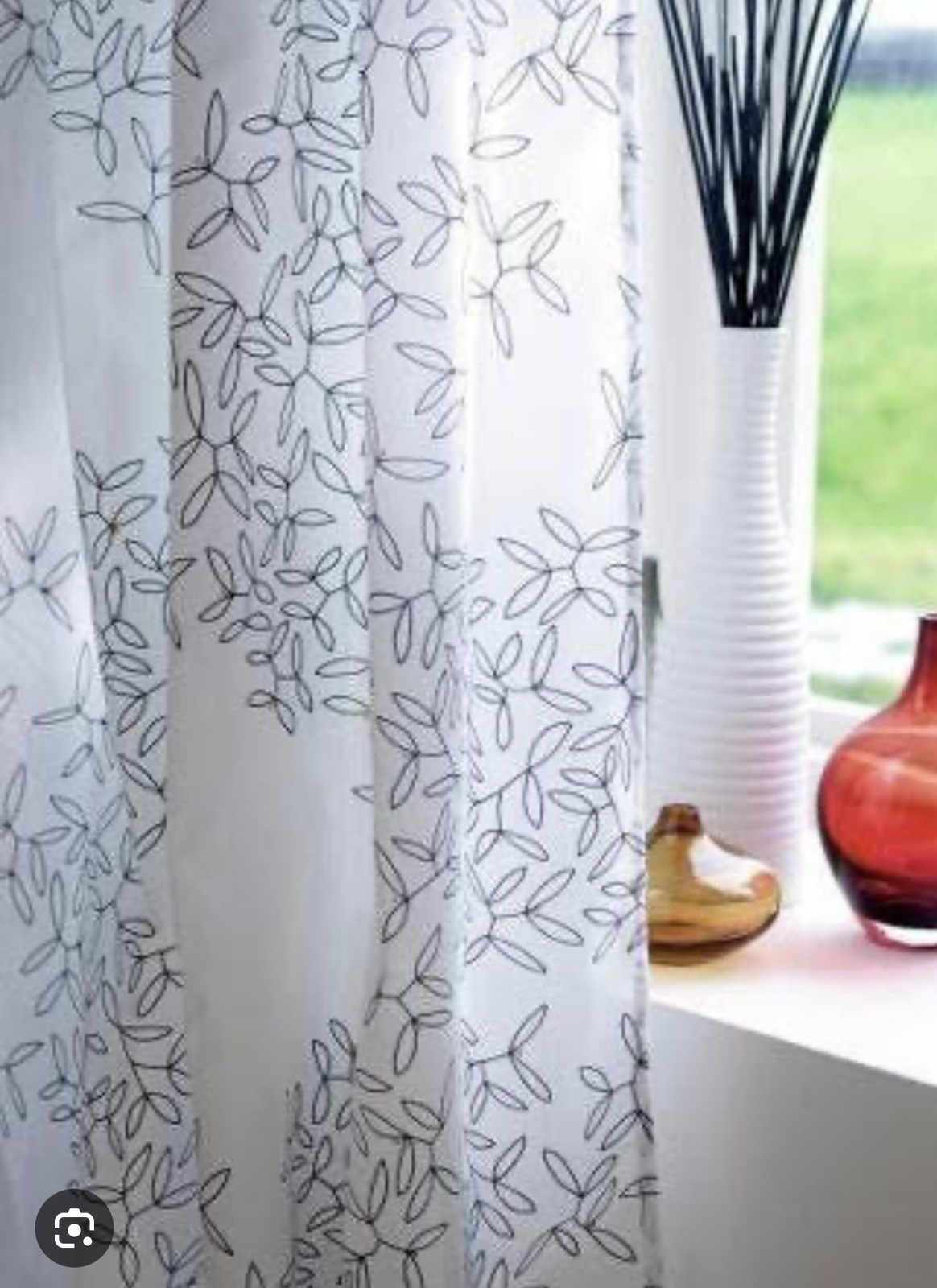 IKEA Hedda Blad Curtain Pair 57x98in New In Package 145x250cm