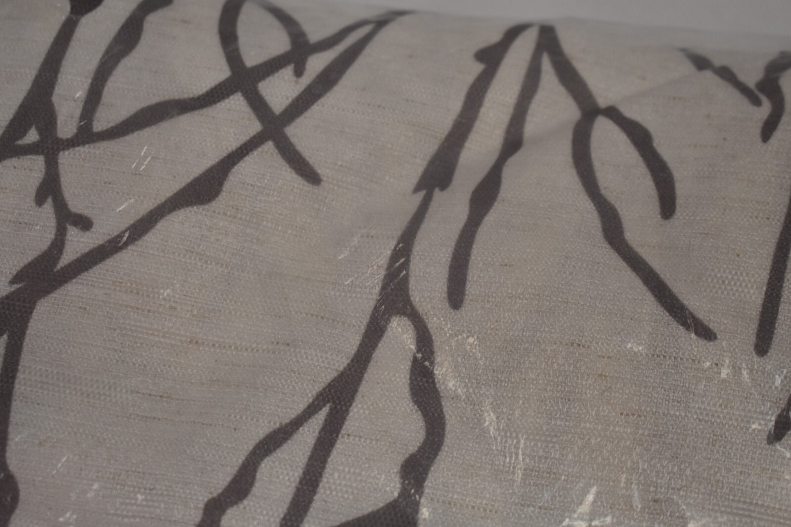 Exclusive Home Branches Linen 2 Panel Curtain Grommet Top Black Pearl 84″ x 54″