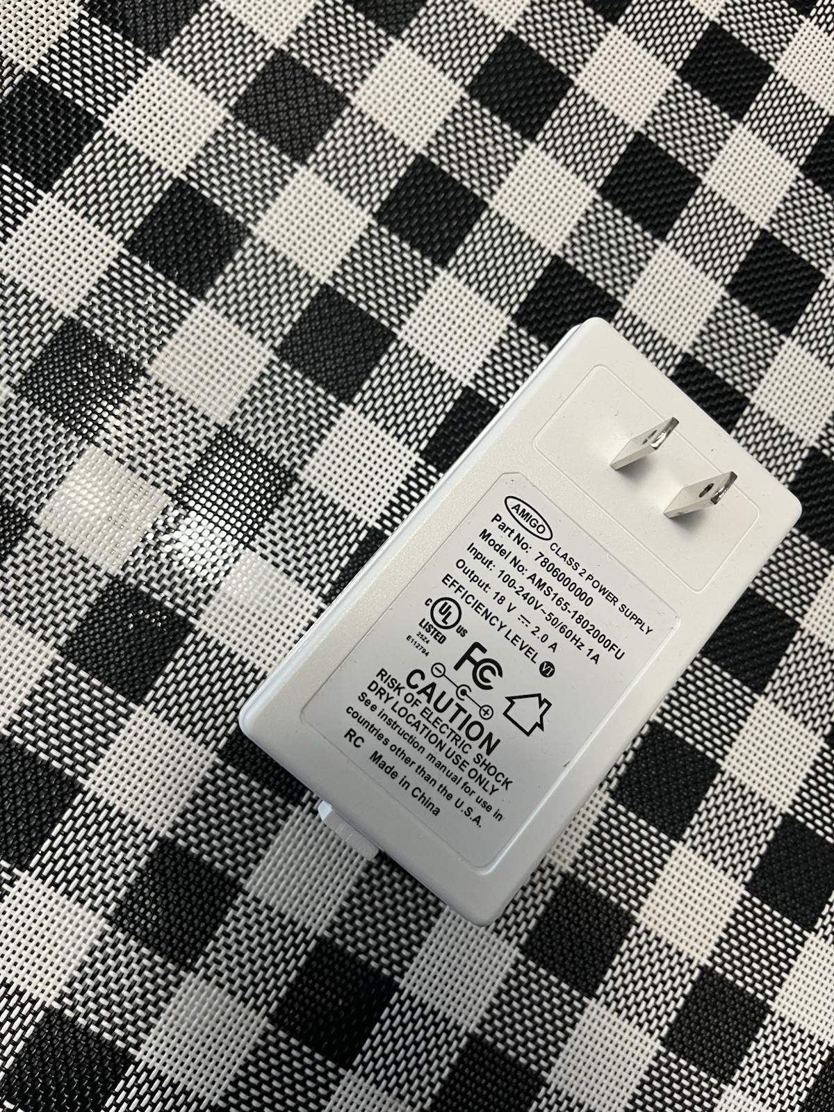Hunter Douglas PowerView New 18V DC Transformer Plug-in