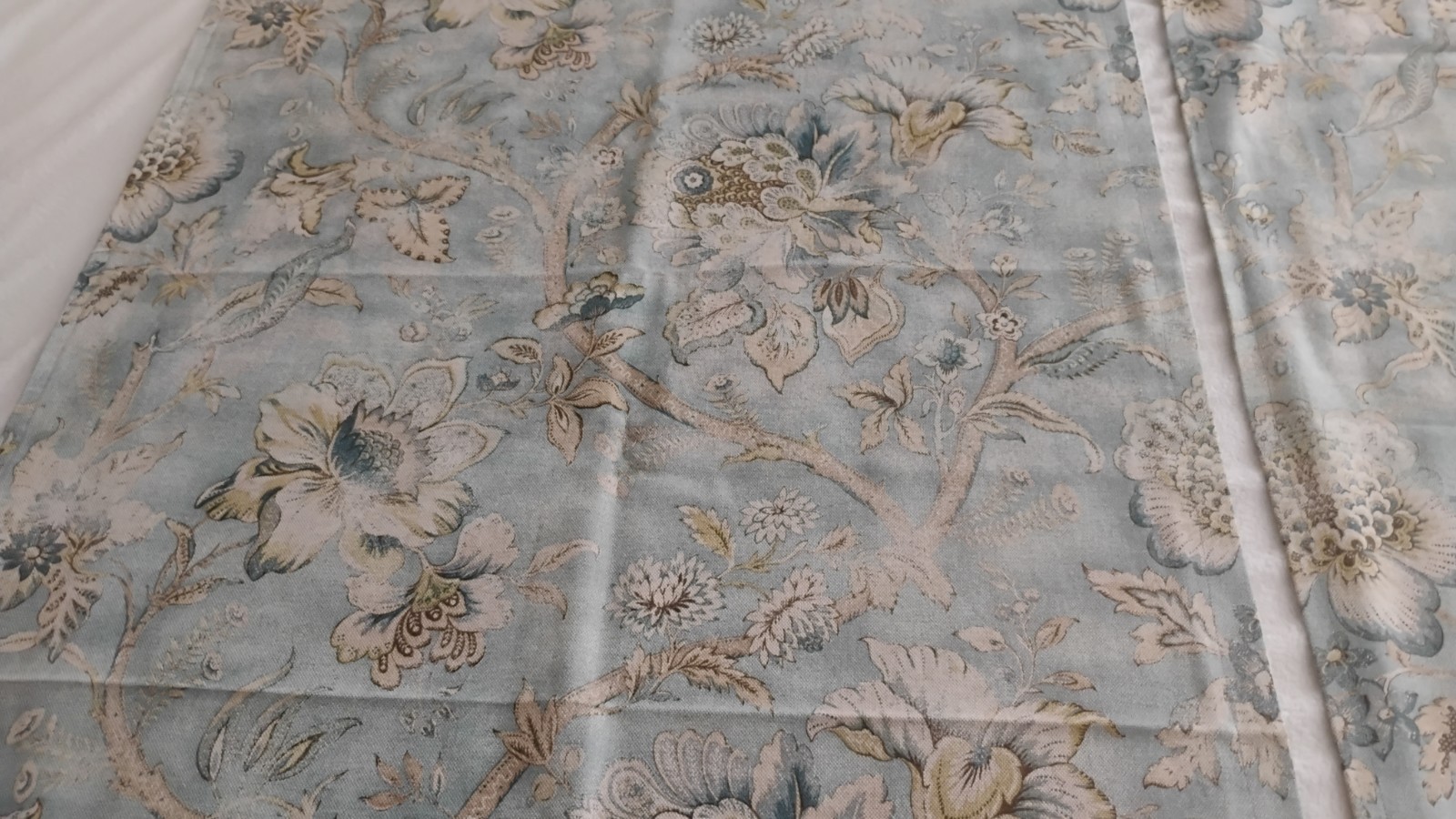 Handmade Damask Linen Cotton Curtains 25×88″ Rod Pocket Unlined Braemore EUC
