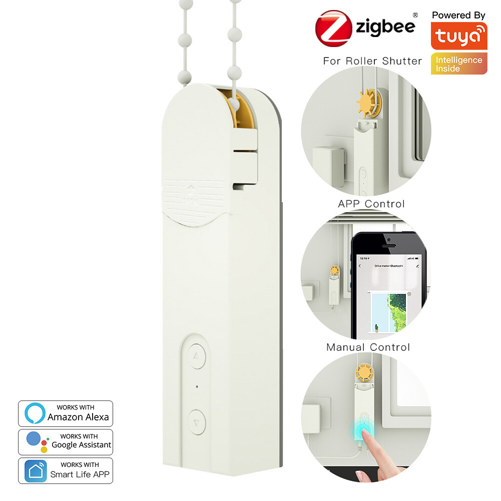 Bluetooth Chain Roller shutter Blinds Shades Motor Drive Smart APP Voice Control