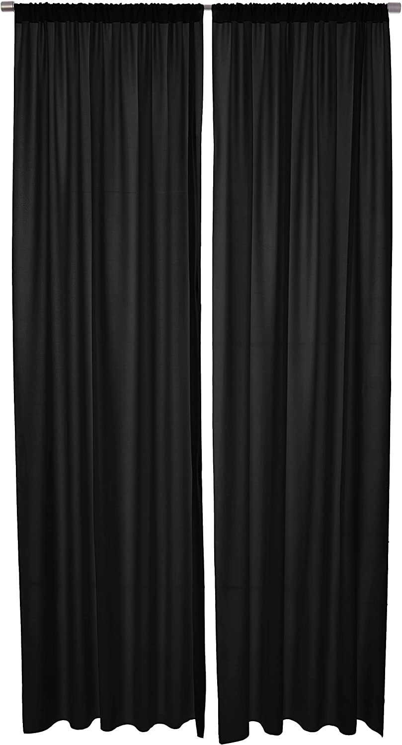 2 pcs 10 feet x 8 feet Polyester Backdrop Drape Curtains Panels
