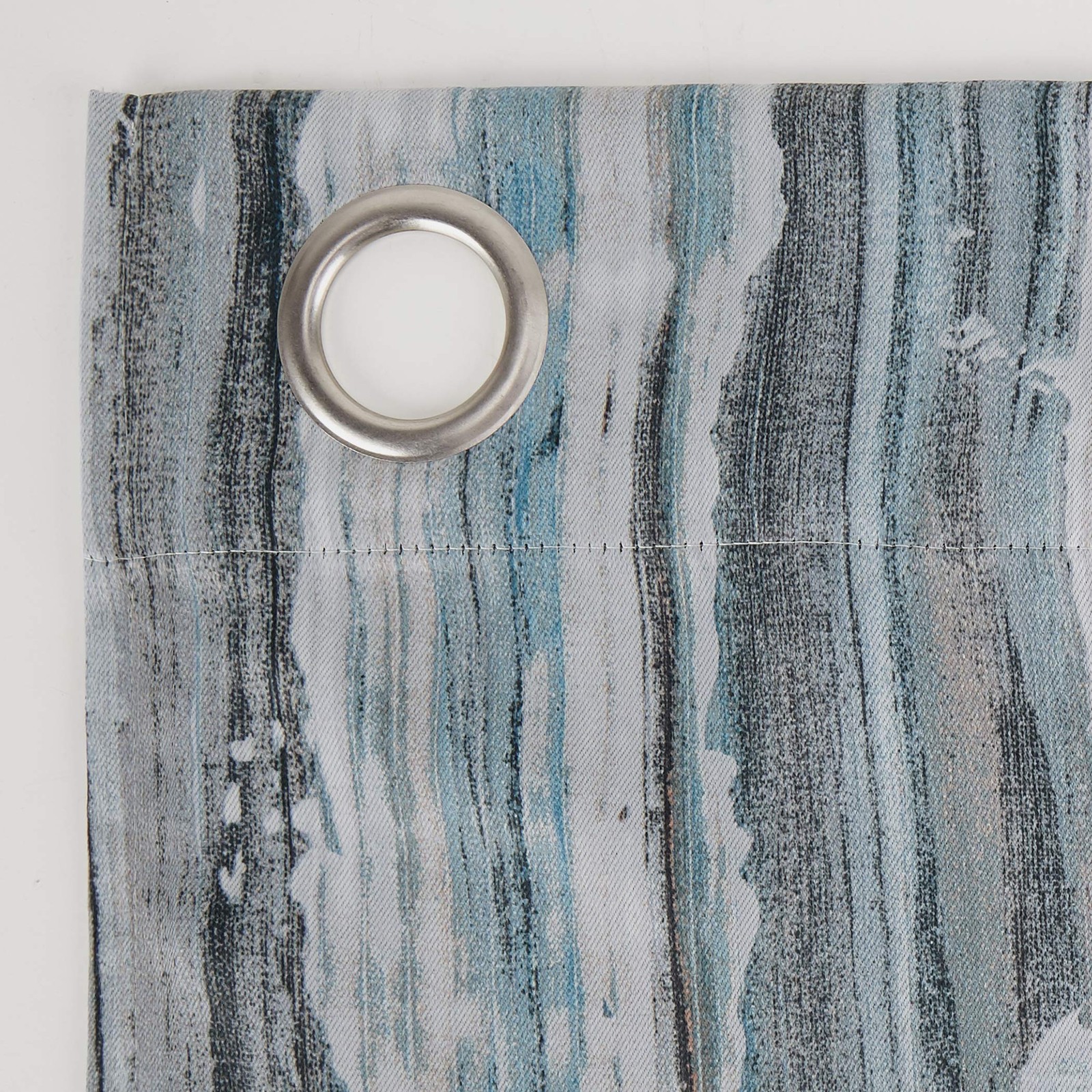 Artifact Abstract Painting Blackout Grommet Curtain Panel, 40″ x 63″, Blue